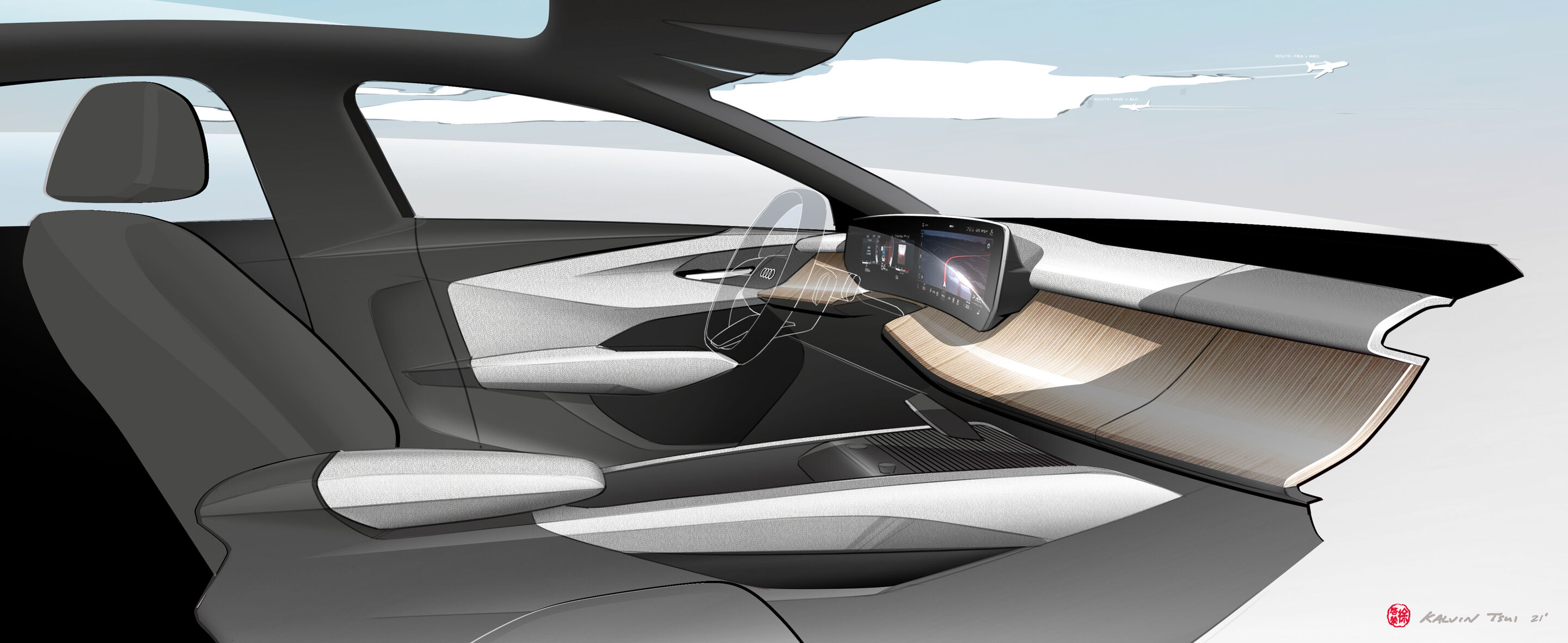 Sketch - Audi Q3 SUV - Design Sketch