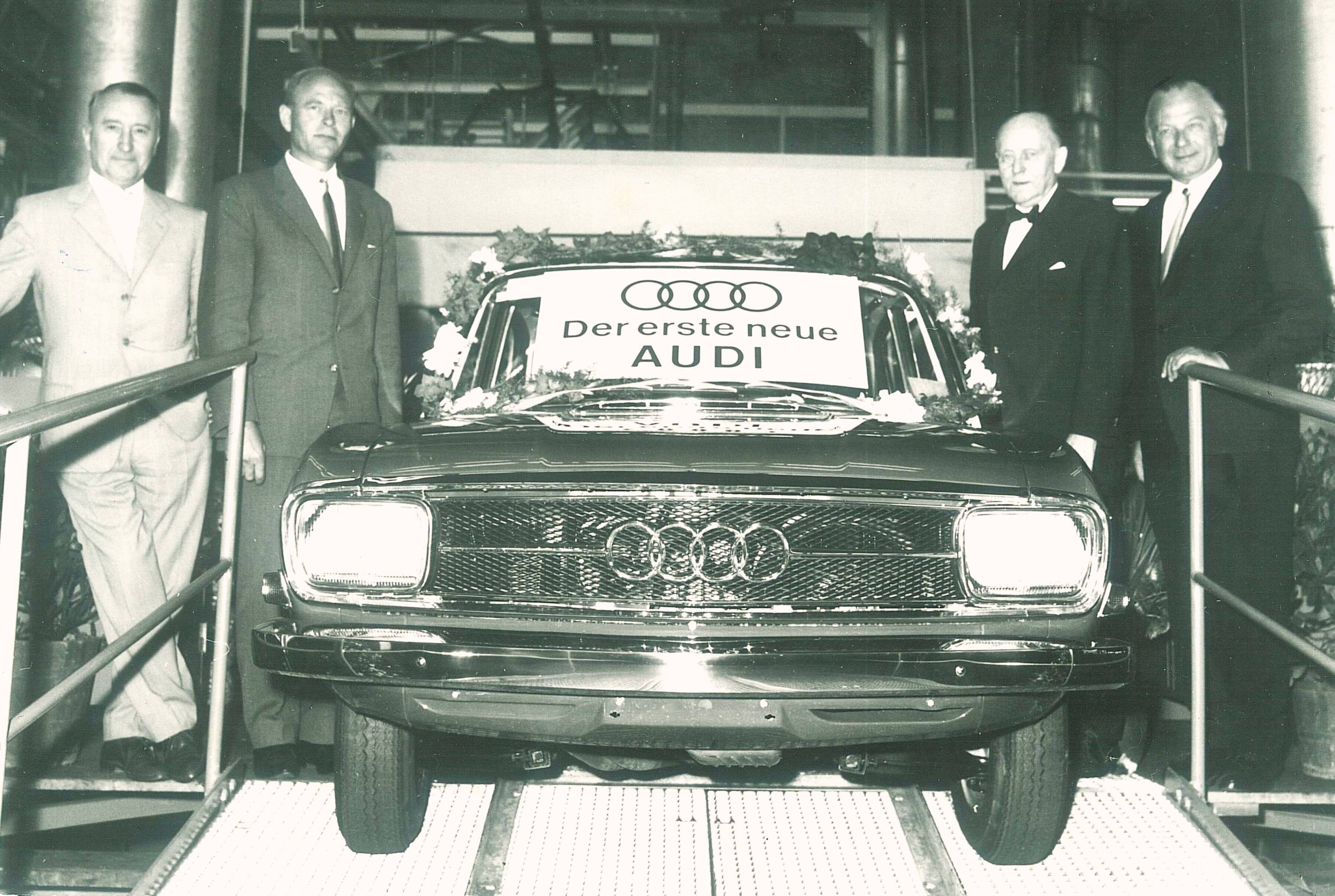 A new era for the four rings: 60 years since the first post-war Audi - A new era began in Ingolstadt 60 years ago: the first post-Second World War Audi rolled off the assembly line on August 13, 1965. Being part of the Start of Production ceremony (from...