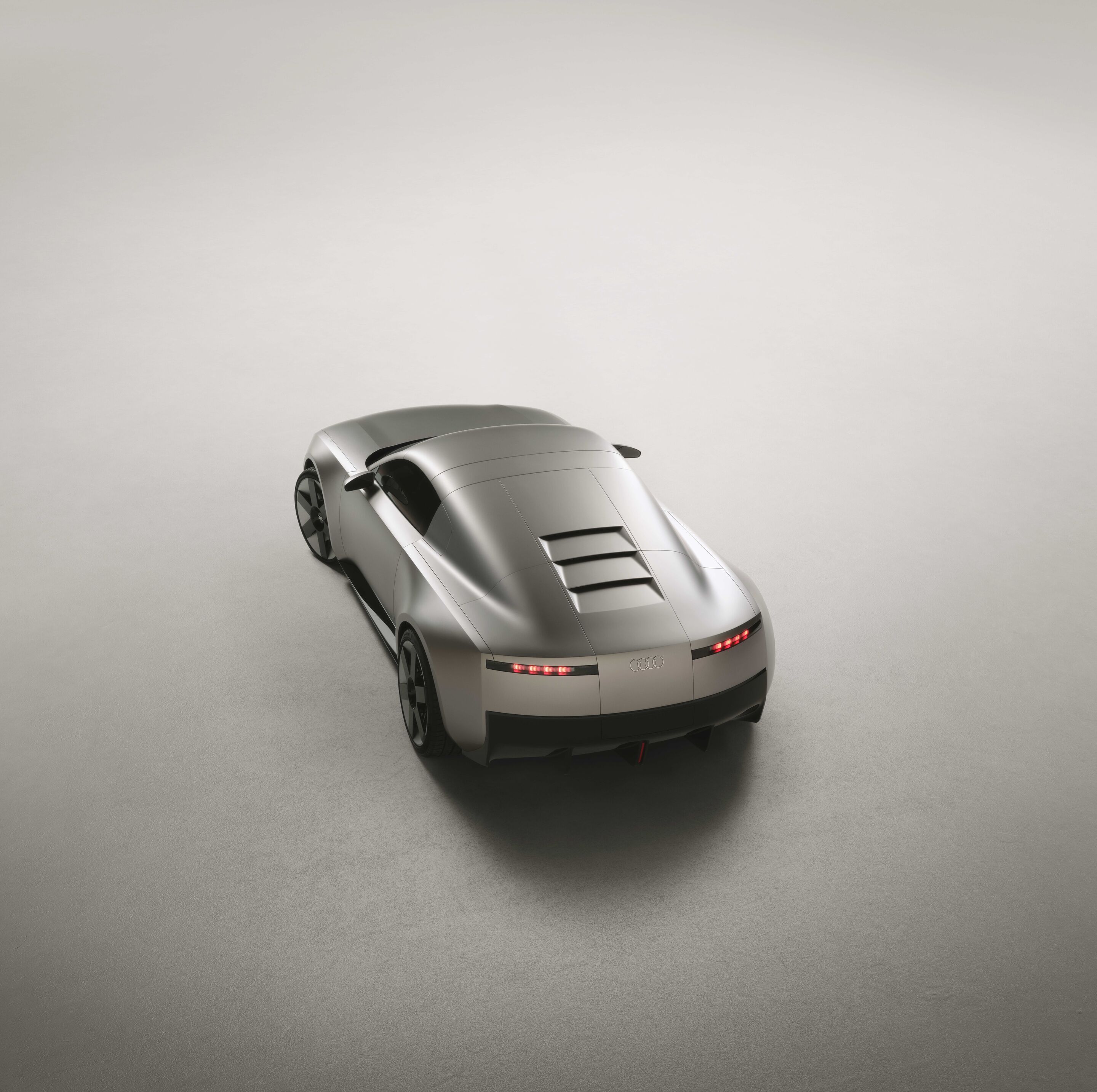 Audi Concept C - Indoor-Standaufnahme, Exterieur, Dreiviertel-Heckansicht, Vogelperspektive