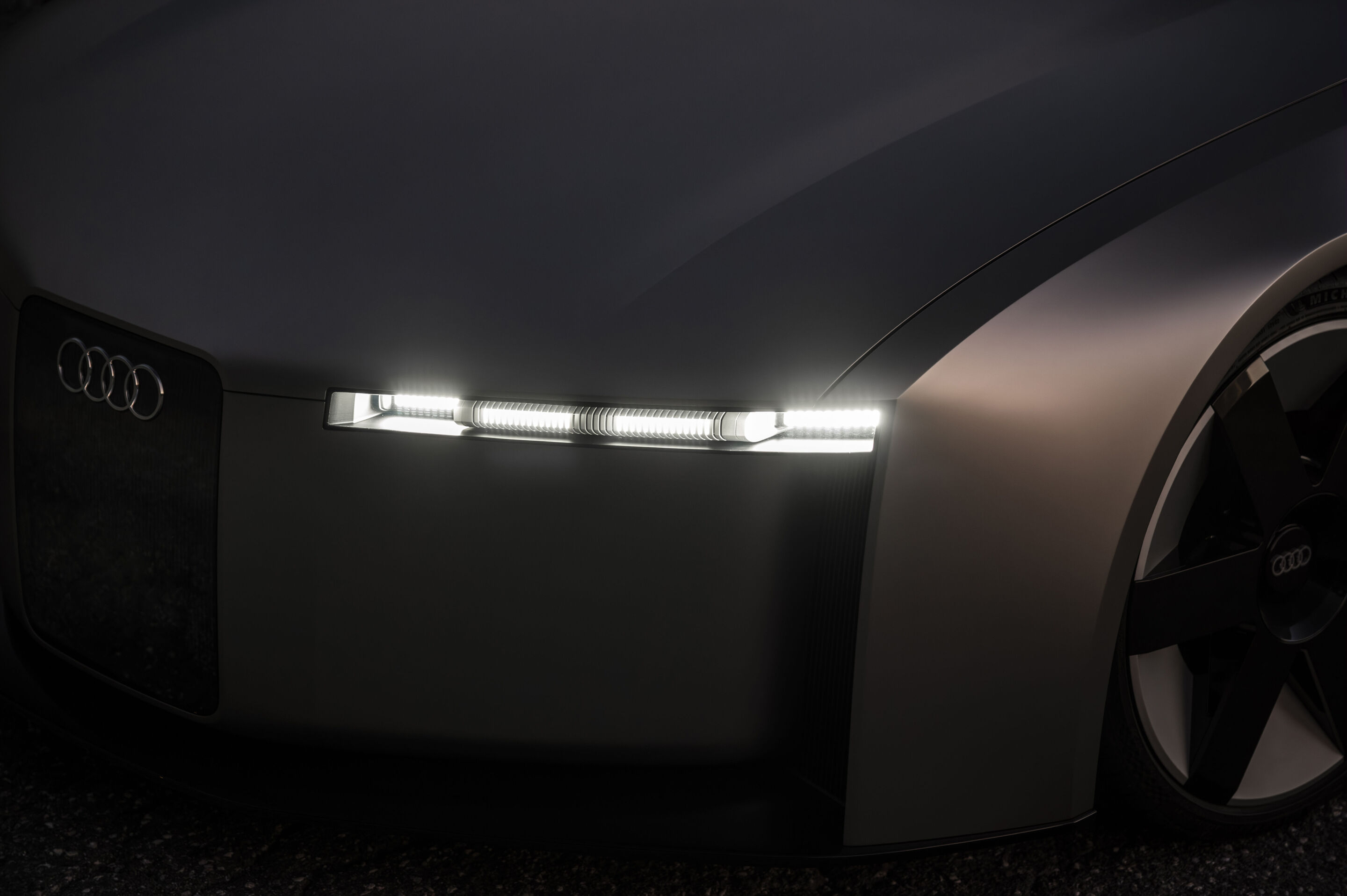 Audi Concept C: previewing a thrilling all-electric sports car - Audi Concept C - outdoor static photo, exterior, three-quarter front view