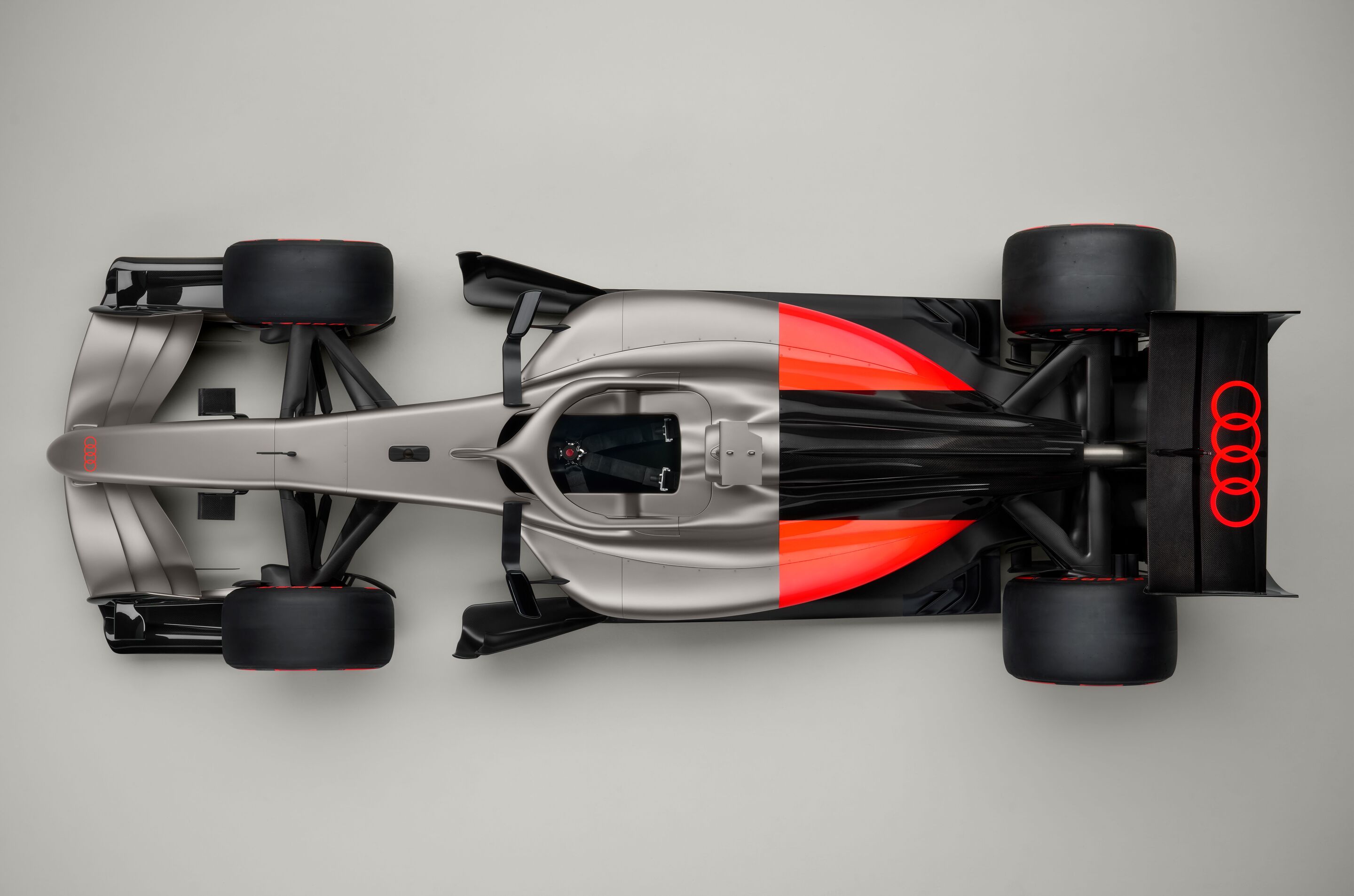 Audi R26 Concept - Indoor-Standaufnahme, Exterieur, Vogelperspektive