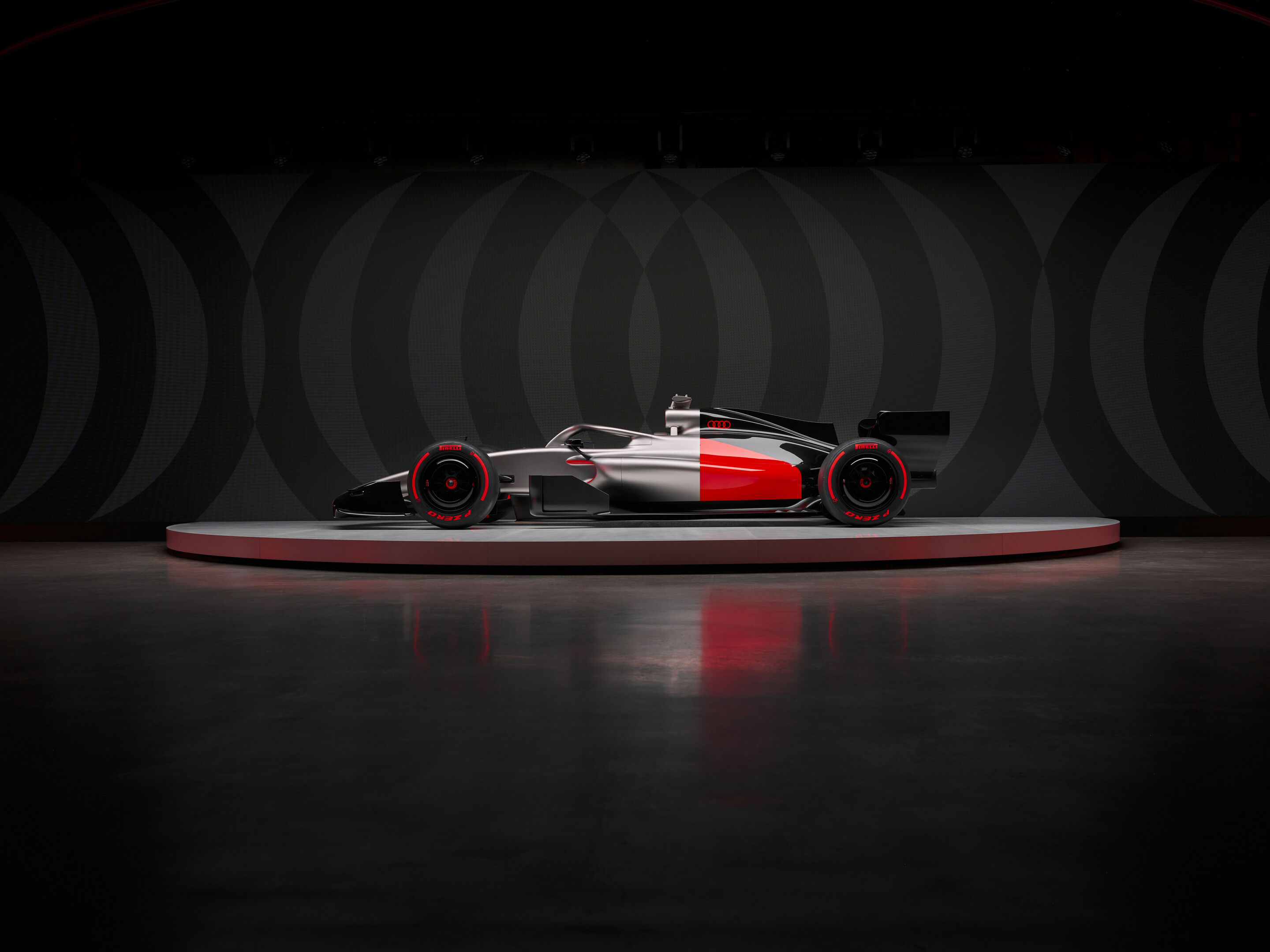 Audi enthüllt Design für die Formel 1 - Der Audi R26 Concept gibt einen Ausblick auf den Markenauftritt in der Königsklasse des Motorsports. Impressionen vom Reveal-Event „Audi One“ in München, 12. November 2025.