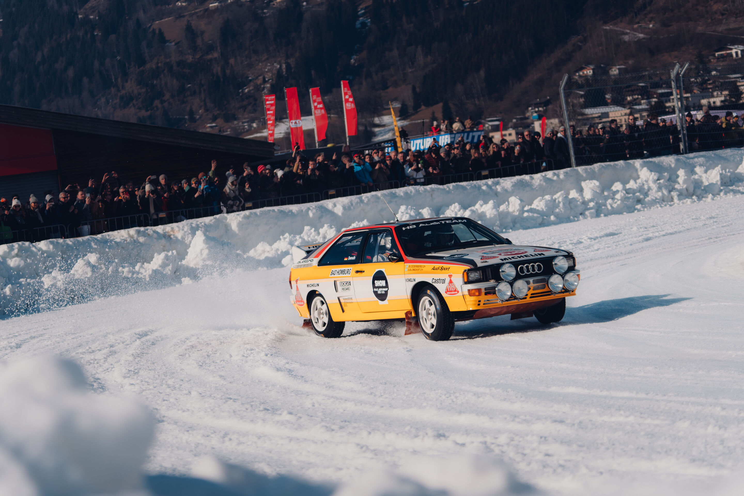 Experience Audi Tradition on tour in 2026 - Two-time German rally champion Harald Demuth will pilot an Audi quattro Rallye at the FAT ICE RACE in Zell am See, Austria (January 31, 2026).