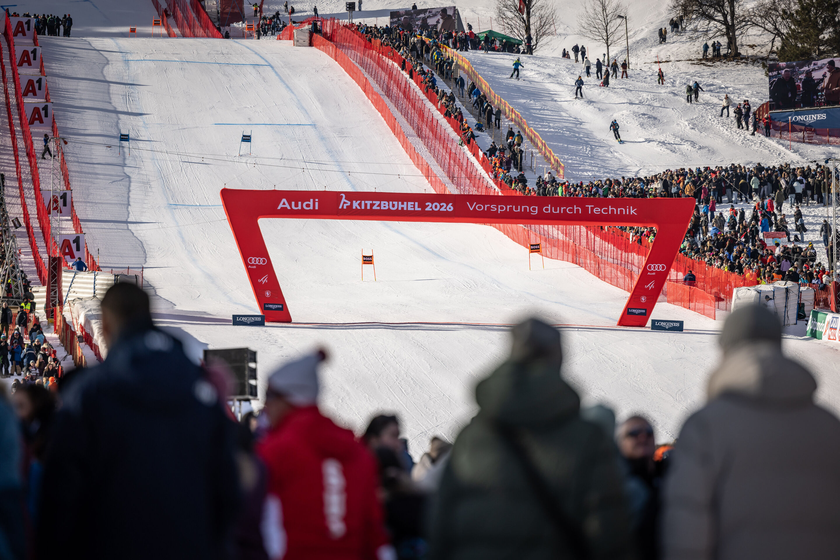 Audi beim Hahnenkamm-Rennen in Kitzbühel 2026 - Seit über 20 Jahren ist Audi Sponsor des Hahnenkamm-Rennen in Kitzbühel.