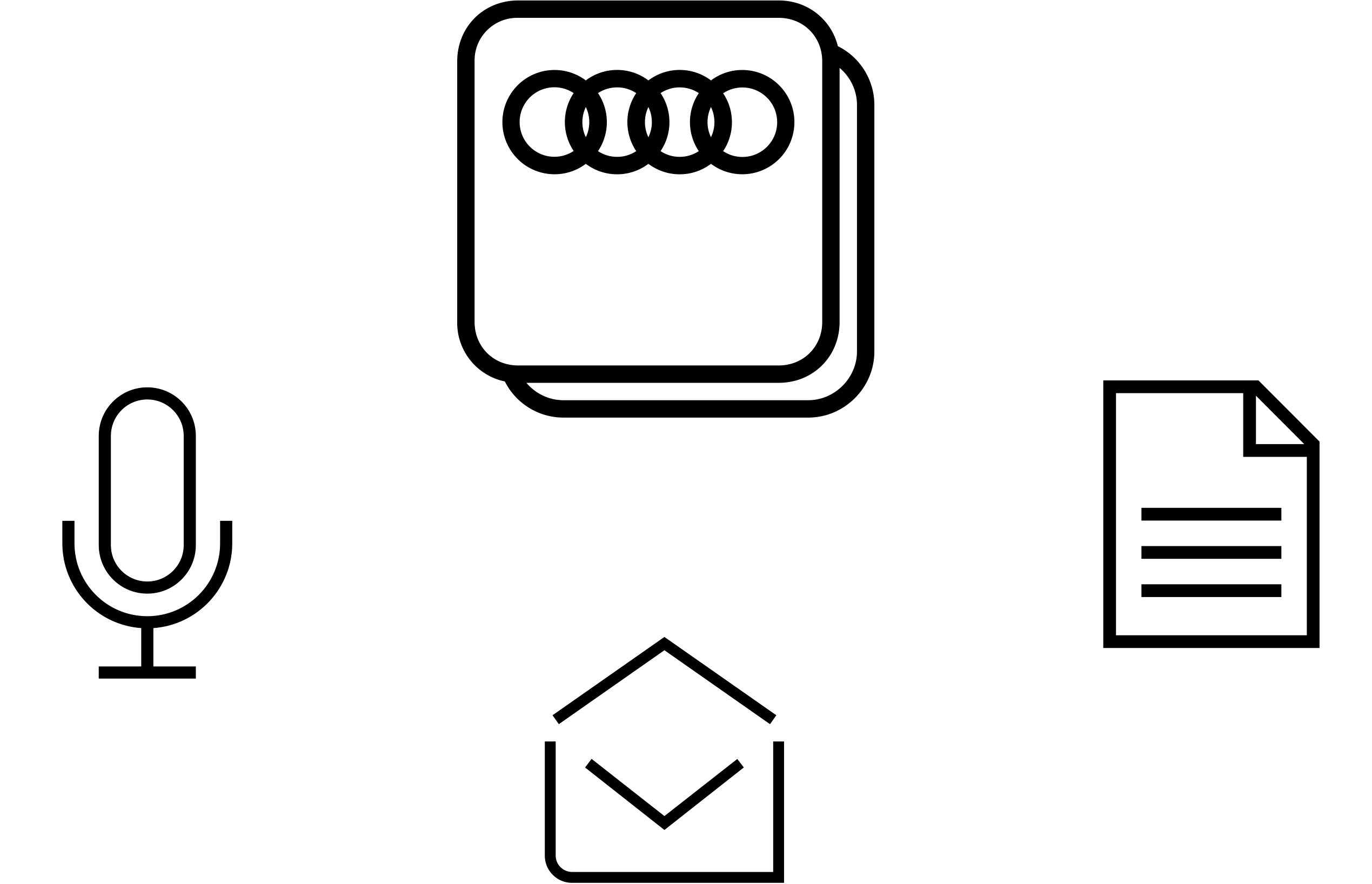 Illustration - Kontakt - Schmuckbild "Kontakt" aus Icons
