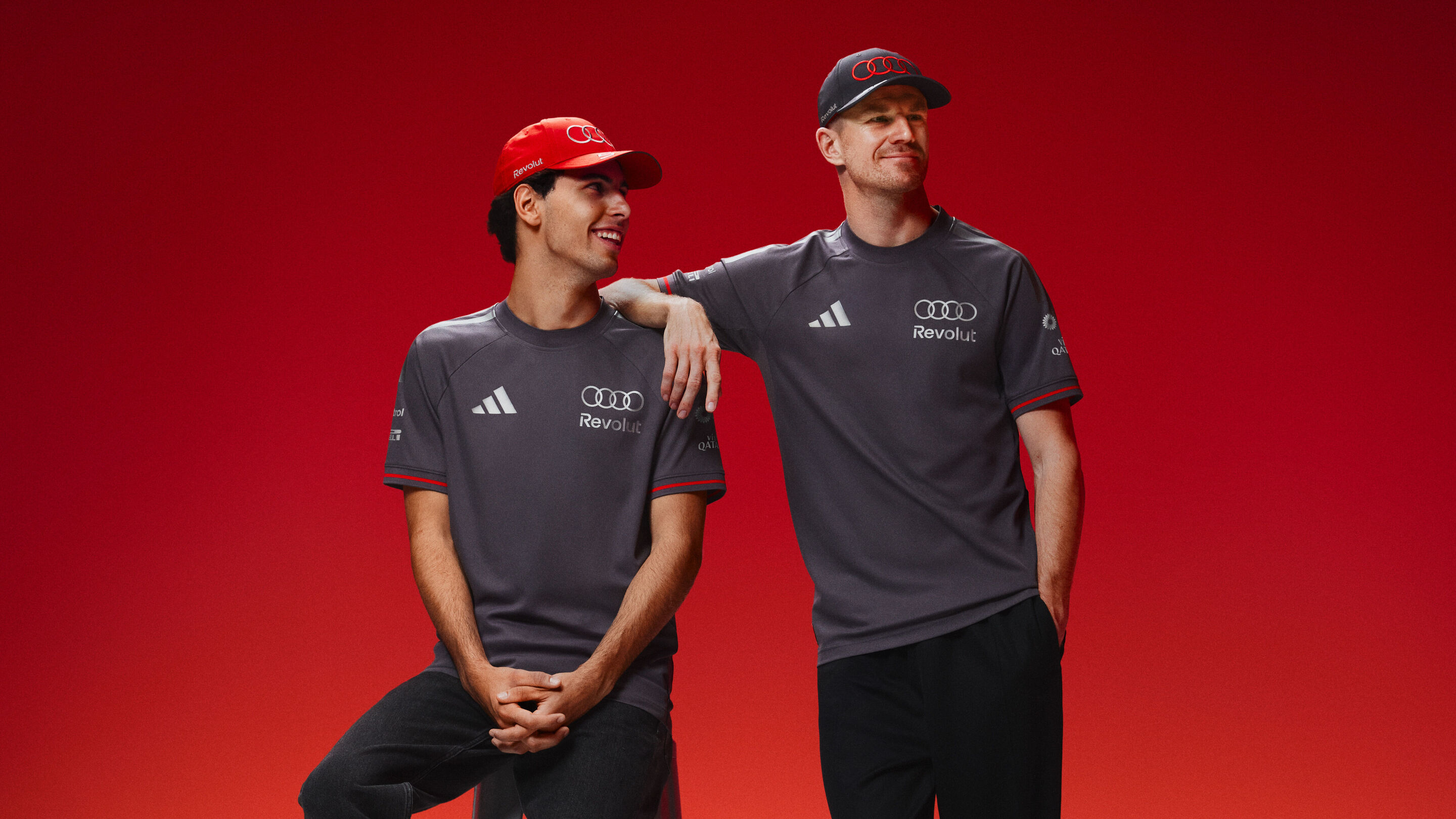 adidas x Audi Revolut F1 Team Kollektion - Gabriel Bortoleto, Nico Hülkenberg