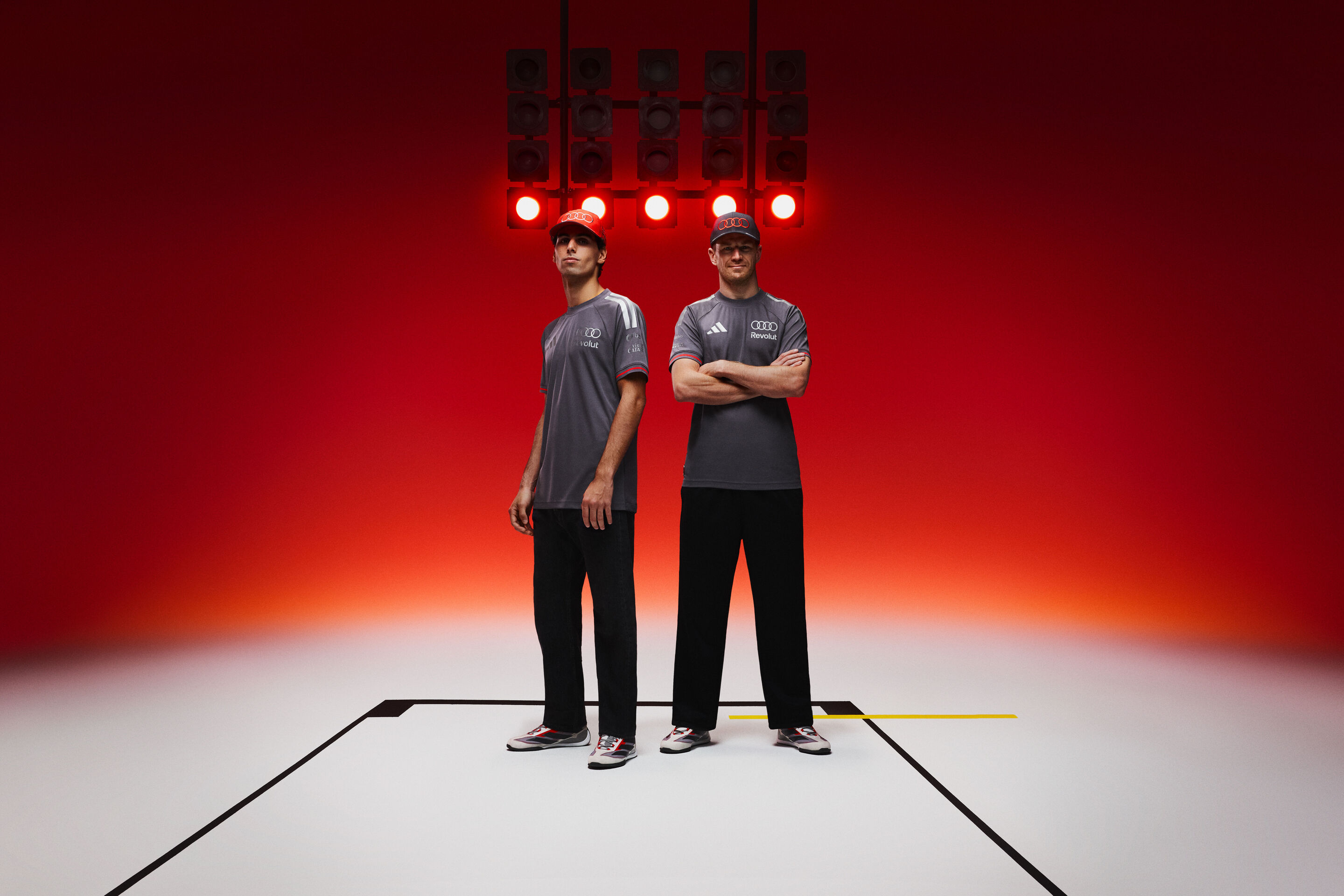 adidas x Audi Revolut F1 Team Kollektion - Gabriel Bortoleto, Nico Hülkenberg
