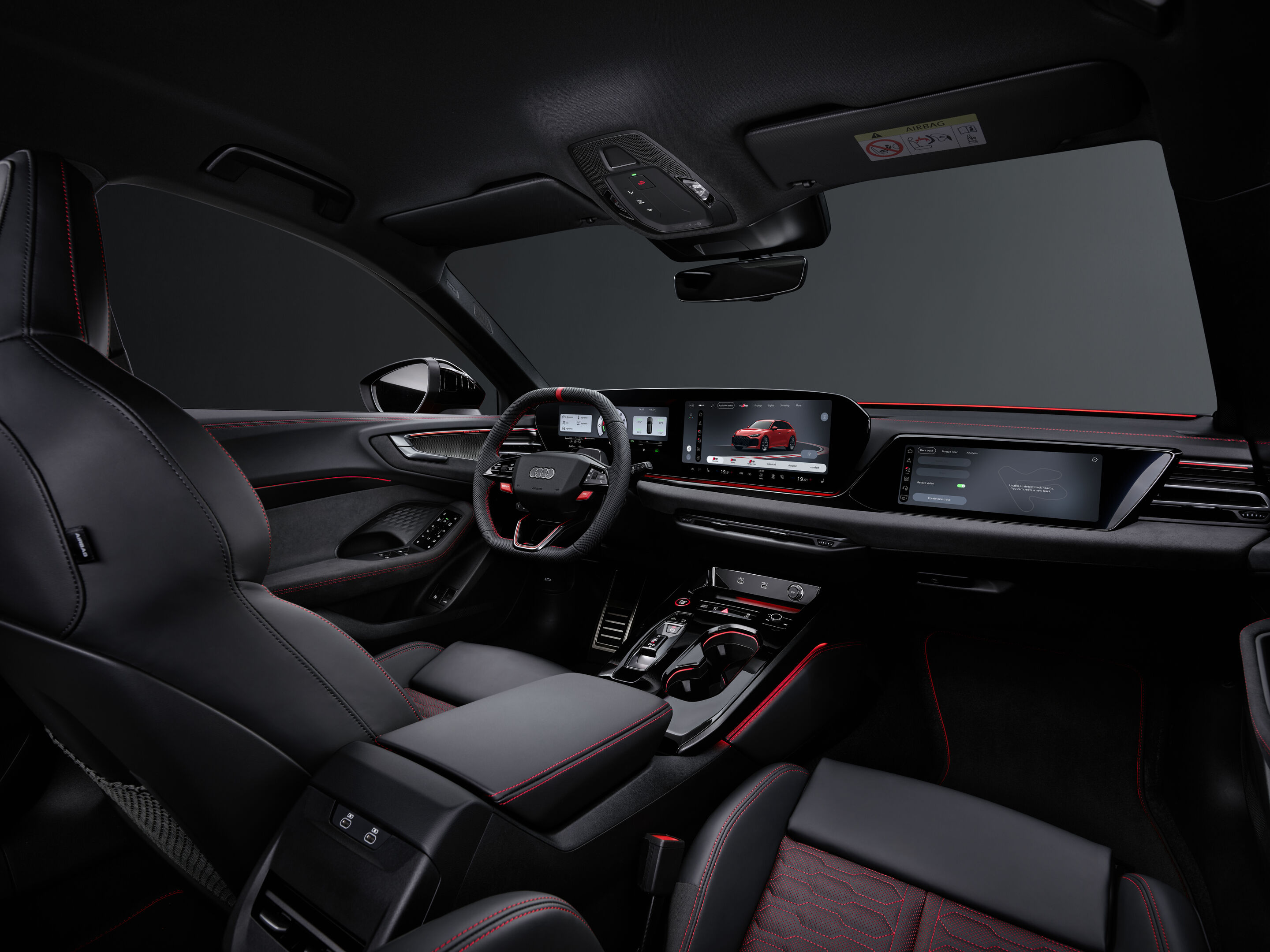 Audi RS 5 Avant - Progressiv red metallic, indoor static photo, interior