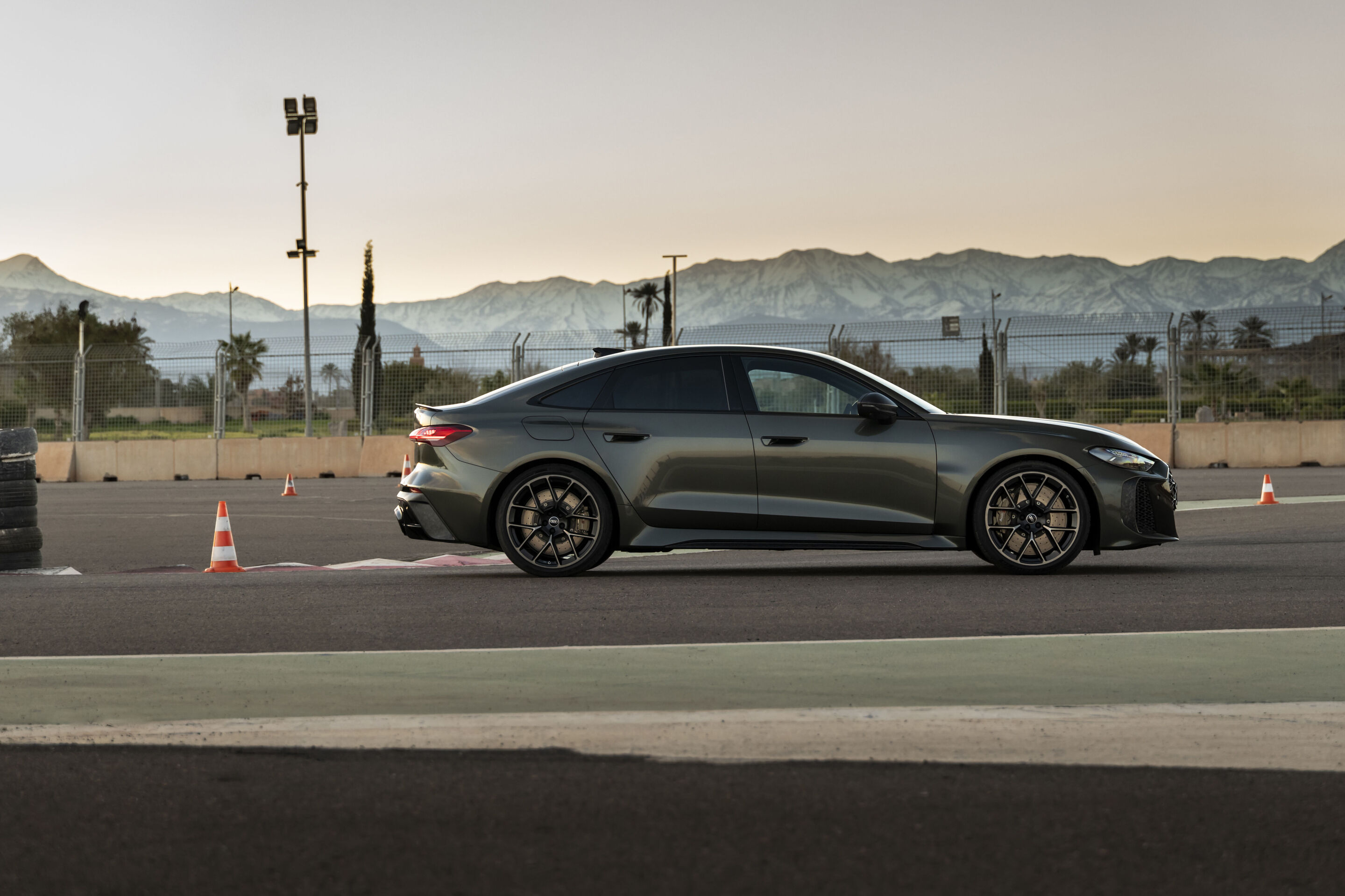 Audi RS 5 Sedan - The Audi RS 5 Sedan in Bedford green at the Circuit de Marrakech.