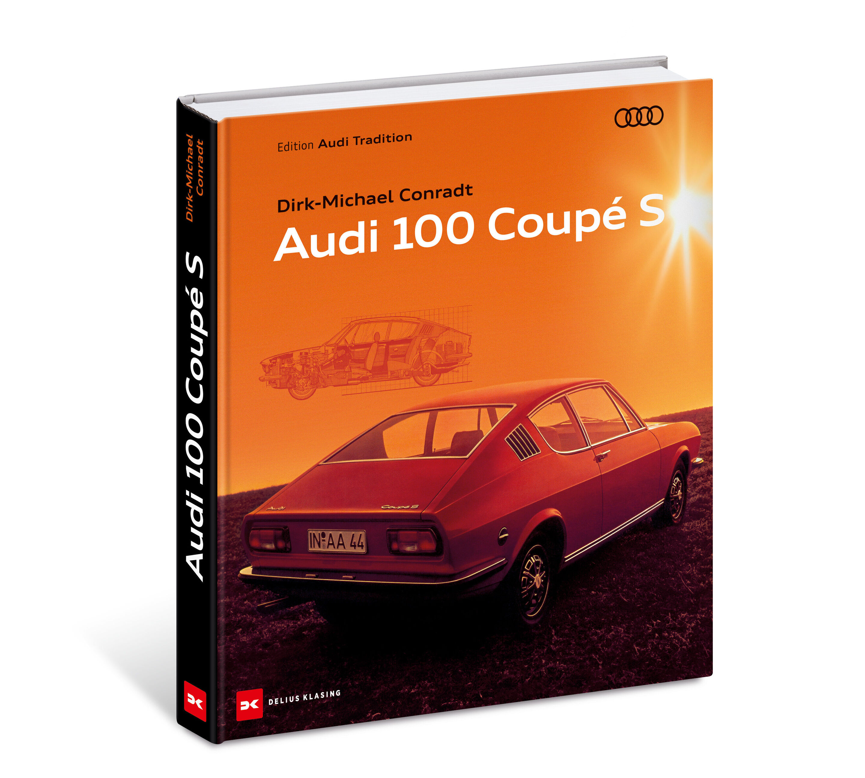 Neues Buch von Audi Tradition: „Audi 100 Coupé S“ - Das Cover des neuen Buchs „Audi 100 Coupé S“ aus der Edition Audi Tradition.