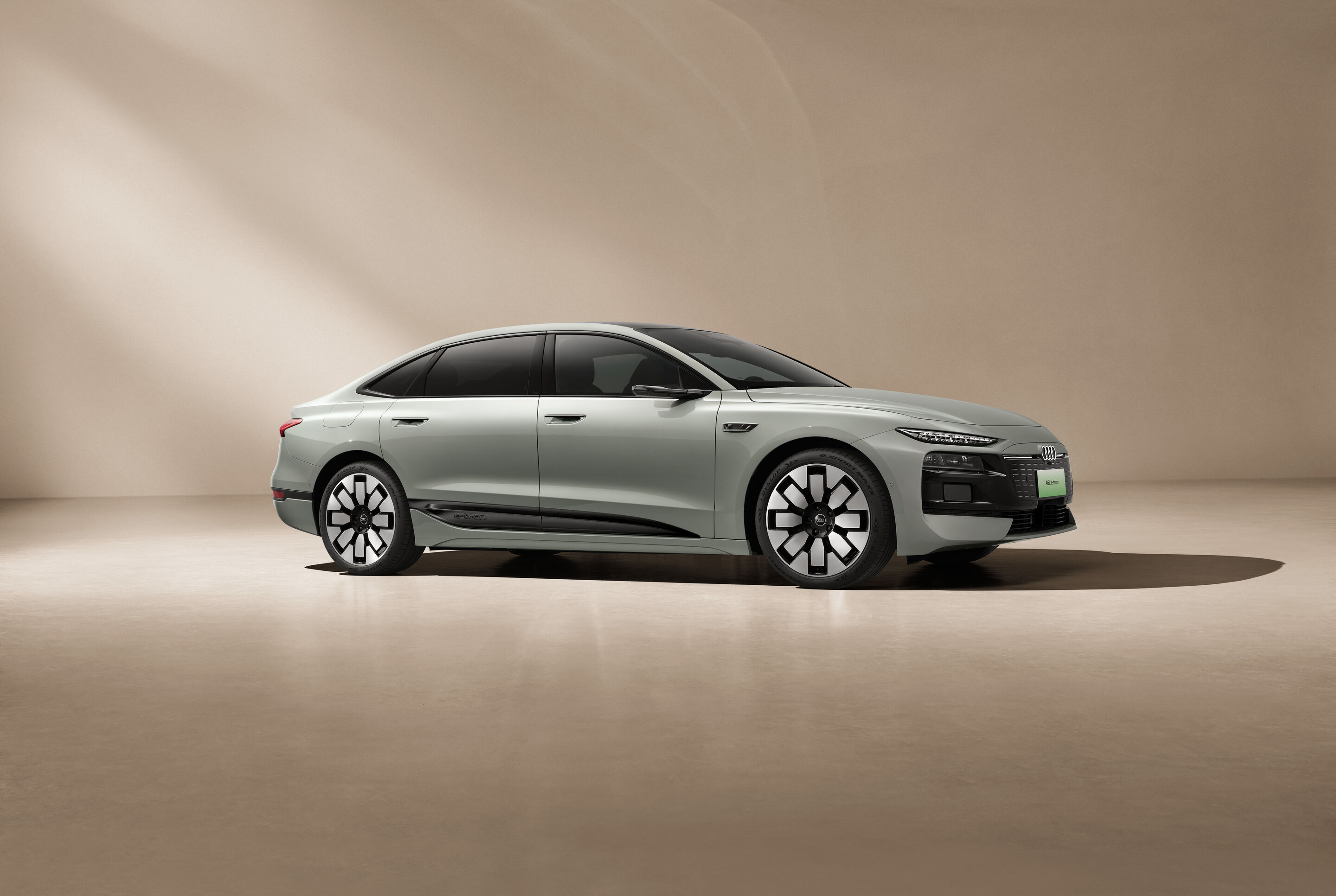 Audi at Auto China 2026 - Audi A6L e-tron, studio static shot, exterior, side view