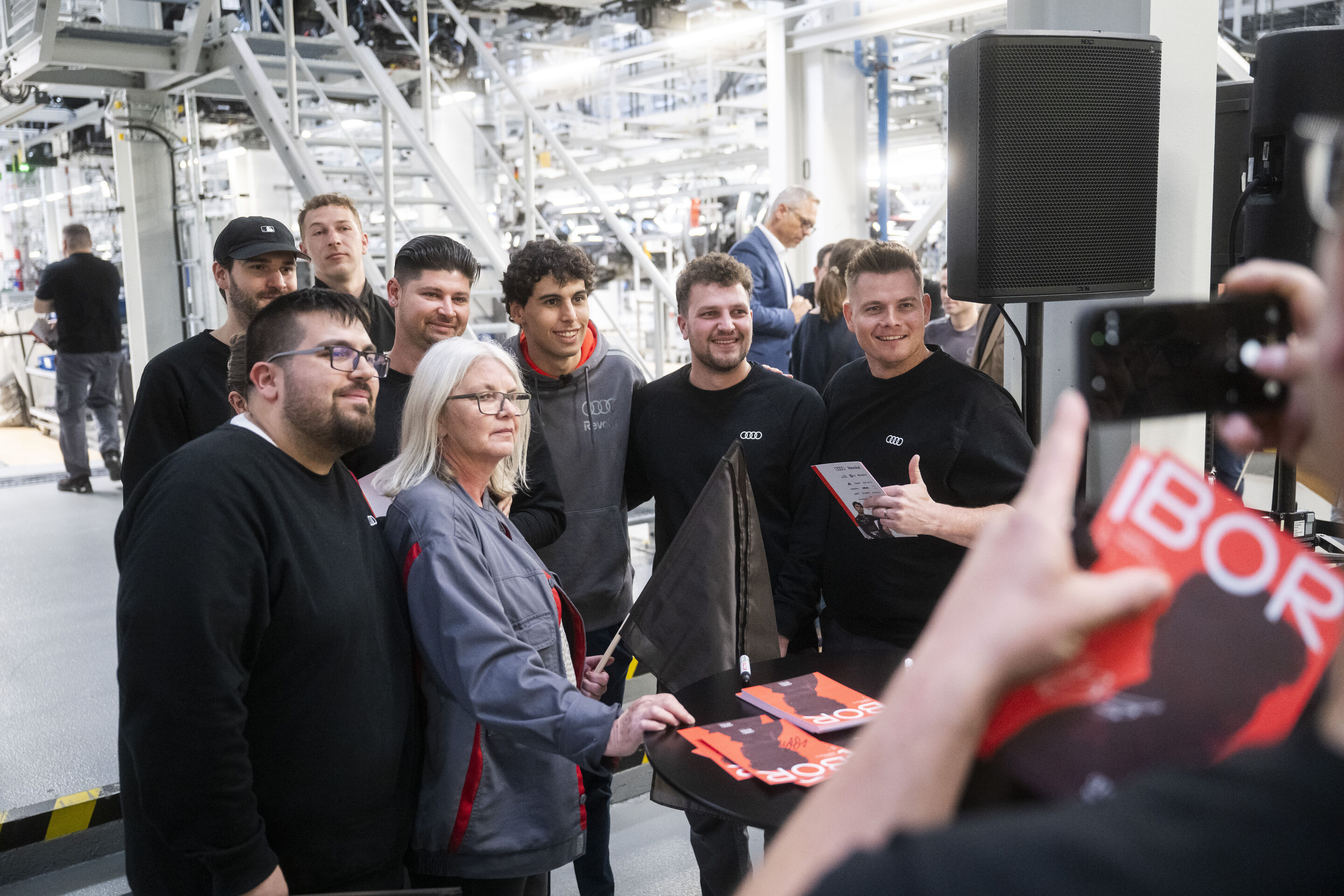 Audi F1 driver Gabriel Bortoleto visits Ingolstadt - Gabriel Bortoleto, driver for the Audi Revolut F1 Team, visits the Audi production facility in Ingolstadt