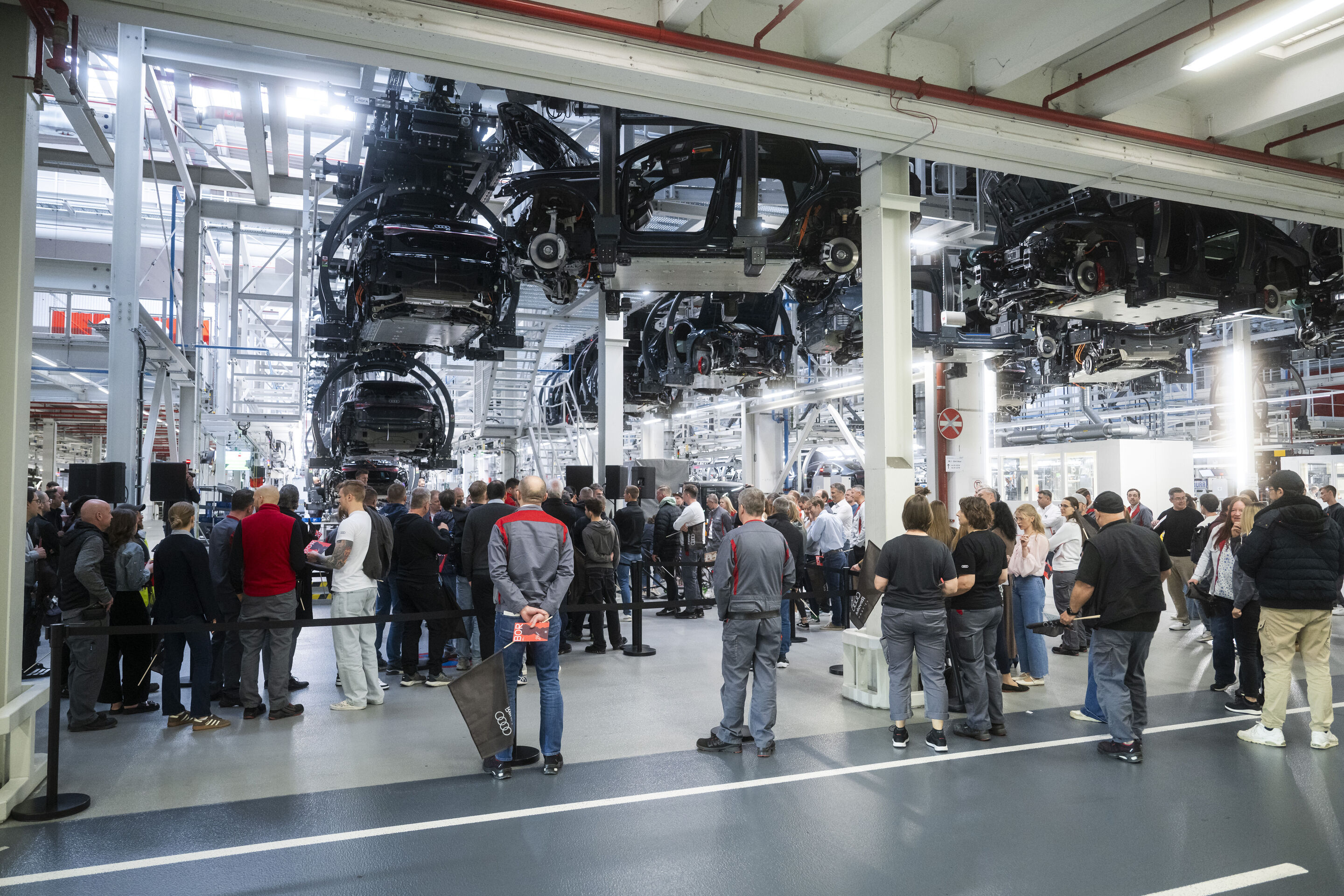 Audi F1 driver Gabriel Bortoleto visits Ingolstadt - Gabriel Bortoleto, driver for the Audi Revolut F1 Team, visits the Audi production facility in Ingolstadt