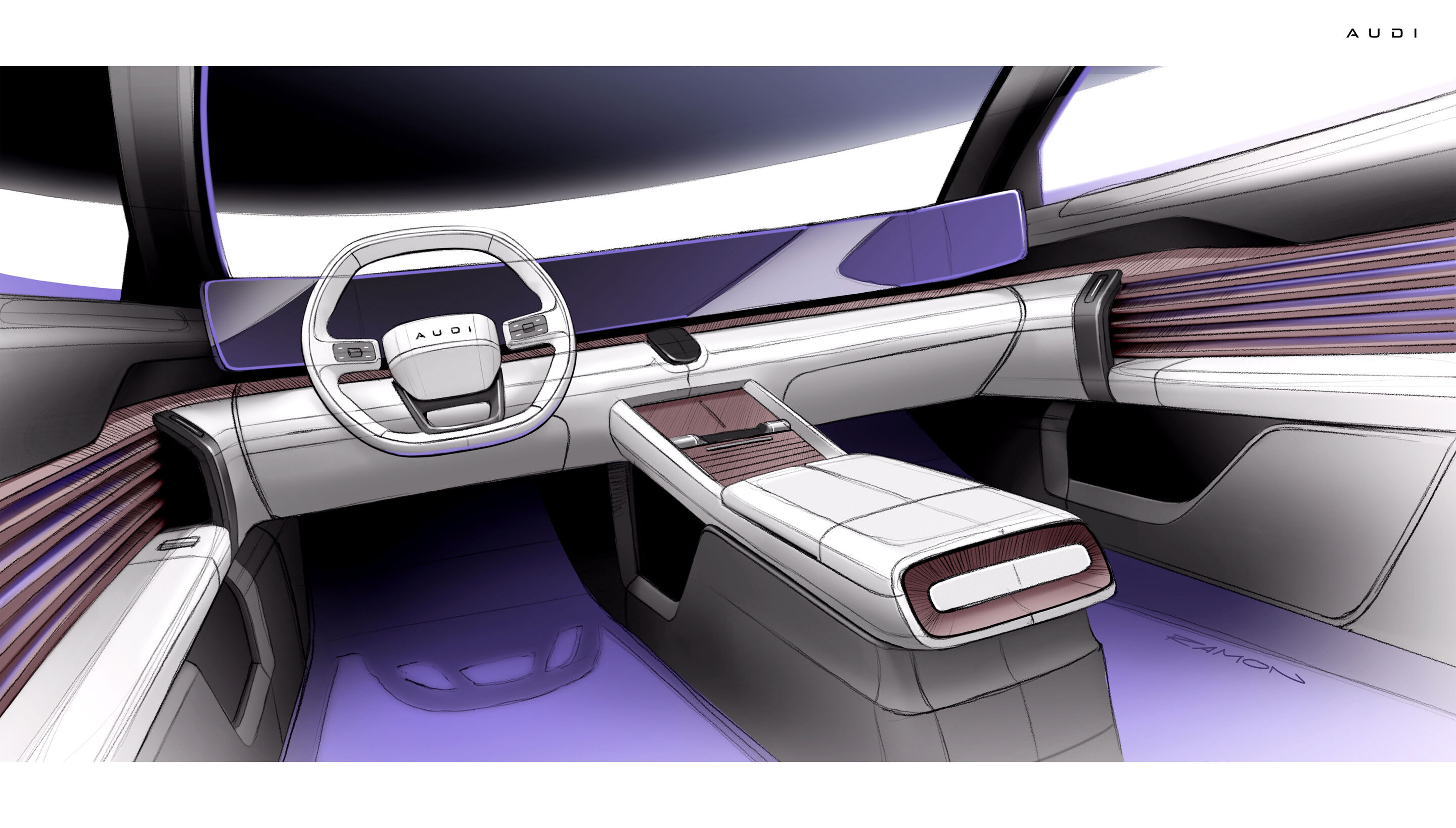 Skizze - Audi auf der Auto China 2026 - Skizze - AUDI E7X