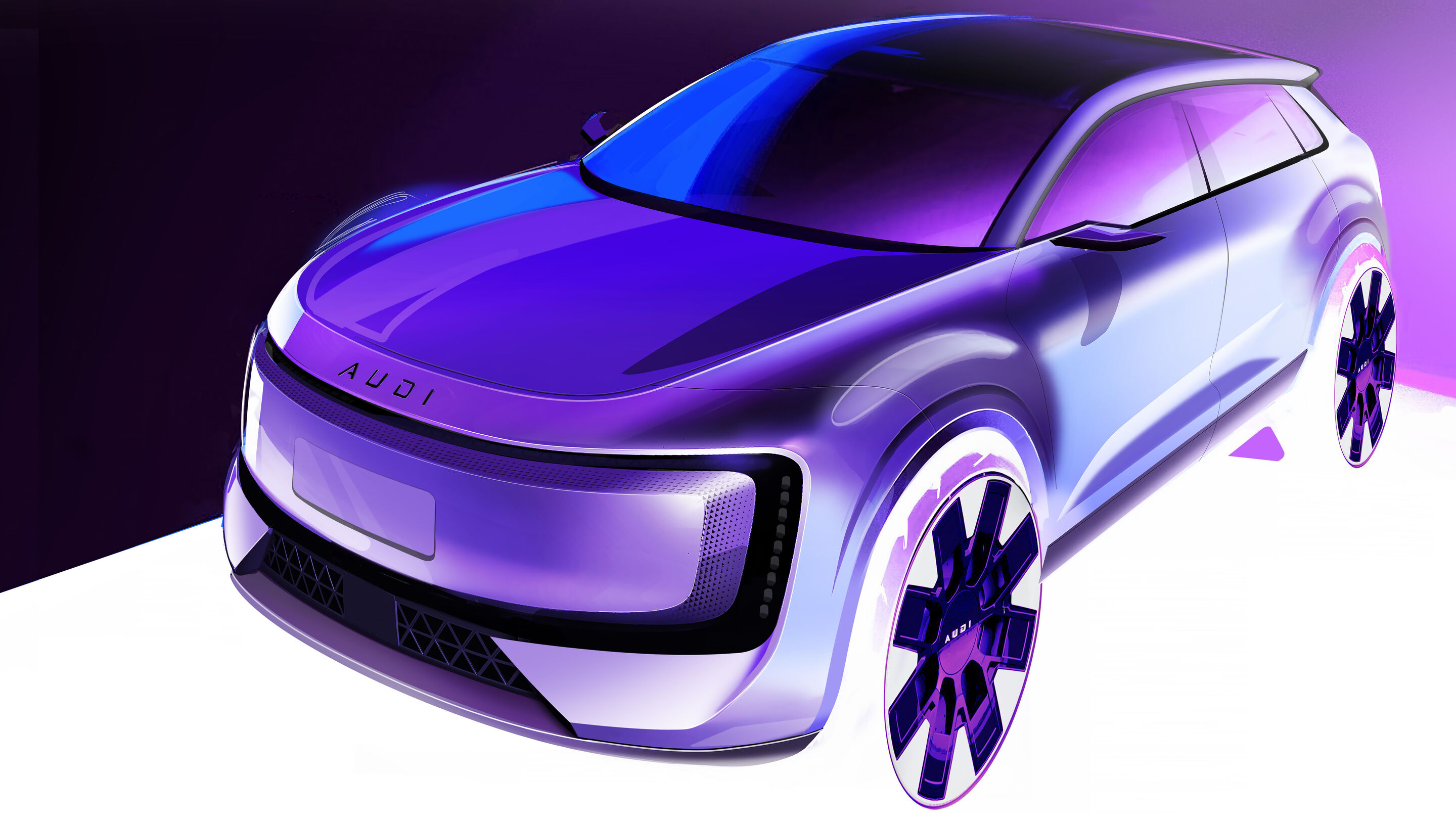 Skizze - Audi auf der Auto China 2026 - Skizze - AUDI E7X