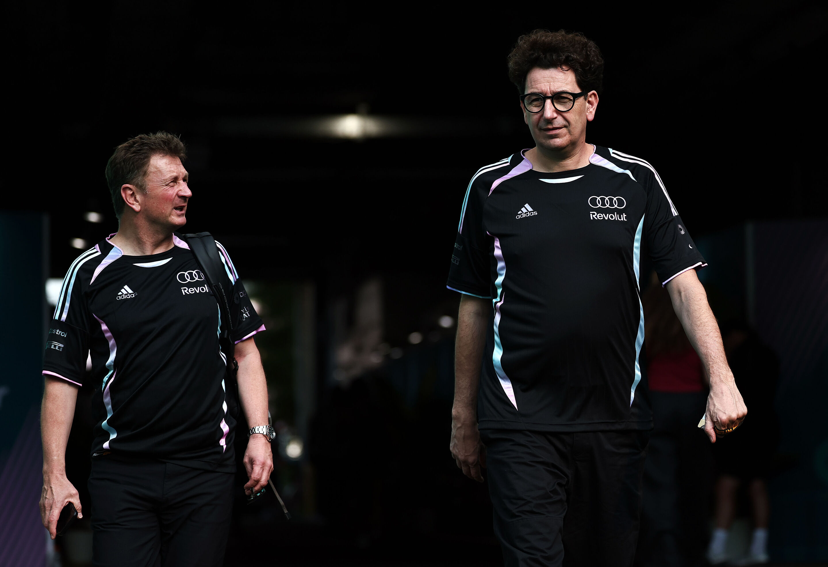 Audi Revolut F1 Team: Grand Prix von Miami - Allan McNish, Mattia Binotto