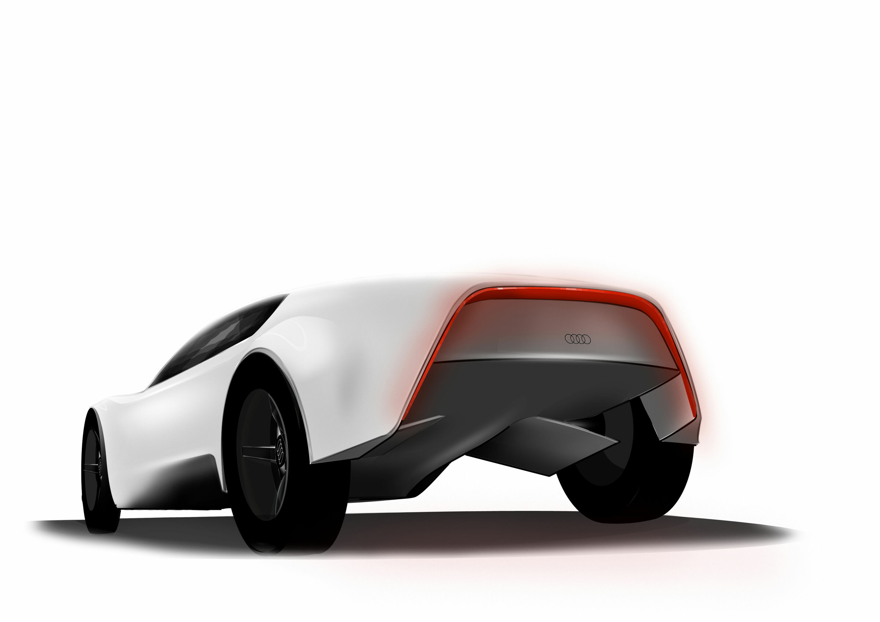 Hochschulen zu Gast bei Audi Design UNIverse - Zeichnung der Studentin Vanessa Woznik von der Hochschule für Gestaltung Offenbach zu ihrem „GT“-Modell, das zu der Hochschulkooperation „Traum wagen“ mit Audi entstanden ist.