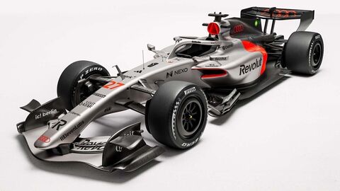 Audi R26 displayed as Audi’s first Formula 1 car under the new factory identity