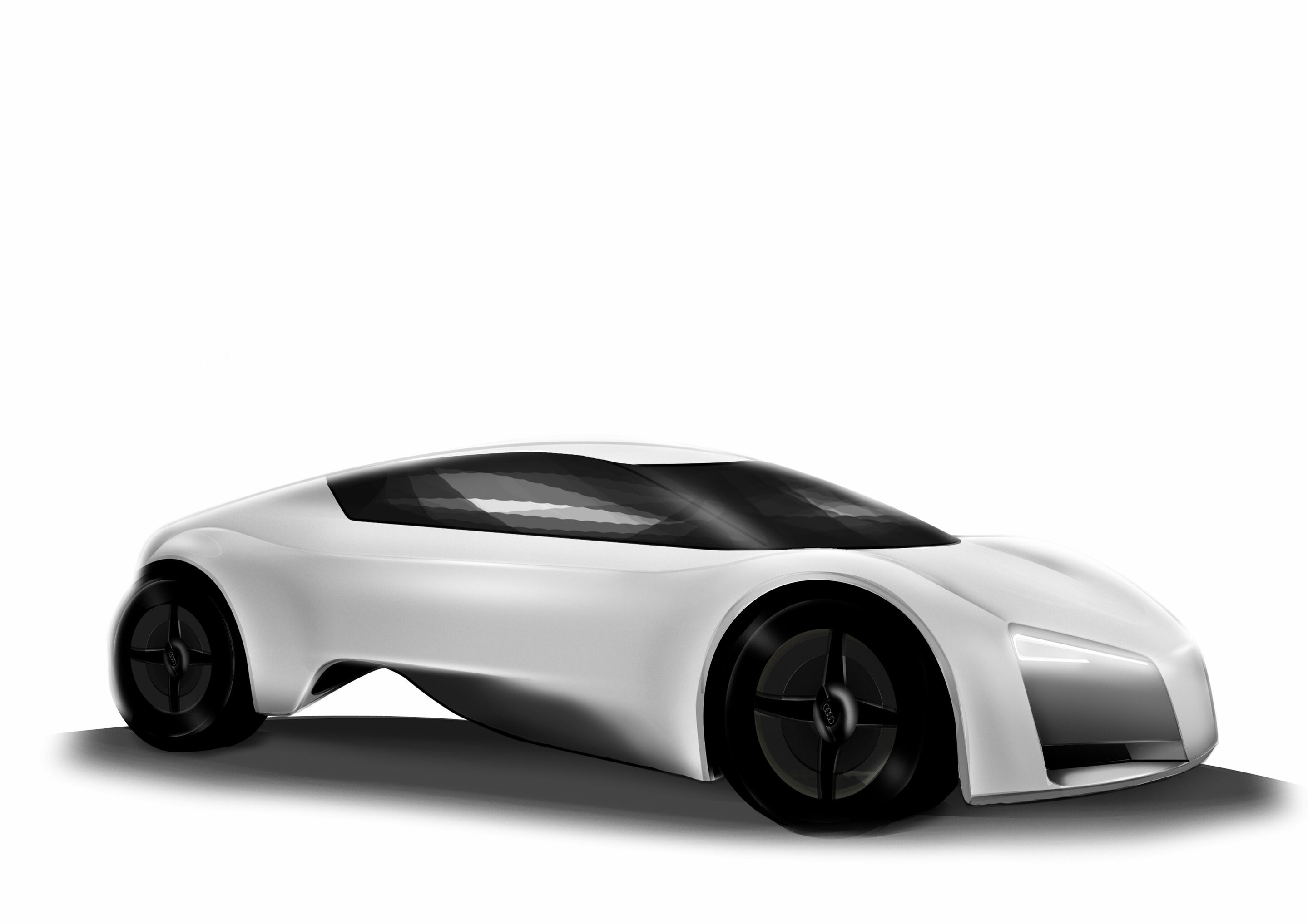 Audi Hosts Design Universities - Drawing by student Vanessa Woznik from the University of Art and Design Offenbach for her “GT” model, created for the university’s “Dream Car” cooperation project with Audi.