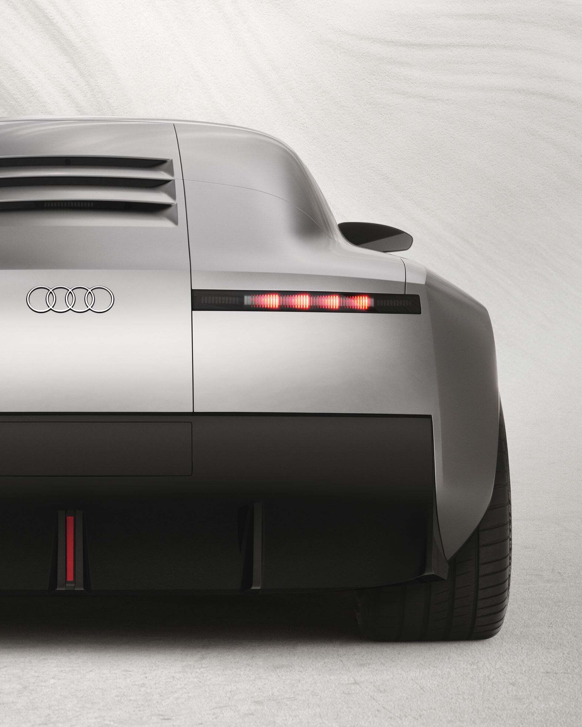 Heckansicht des neuen Audi Concept C.