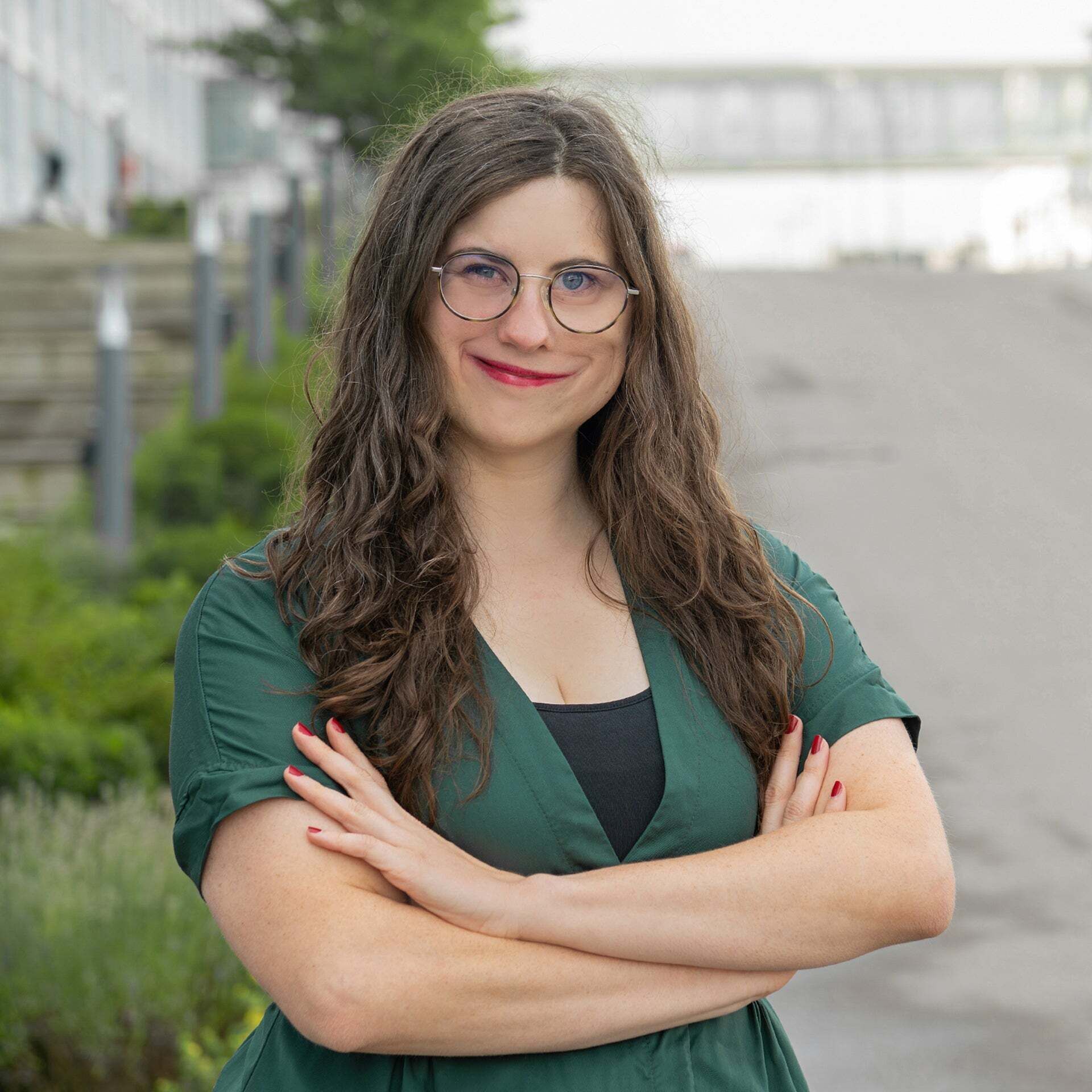Julia Huber smiles at the camera