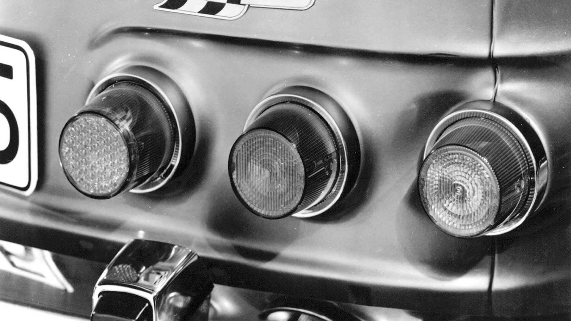 A picture showing the back of an NSU TTS.