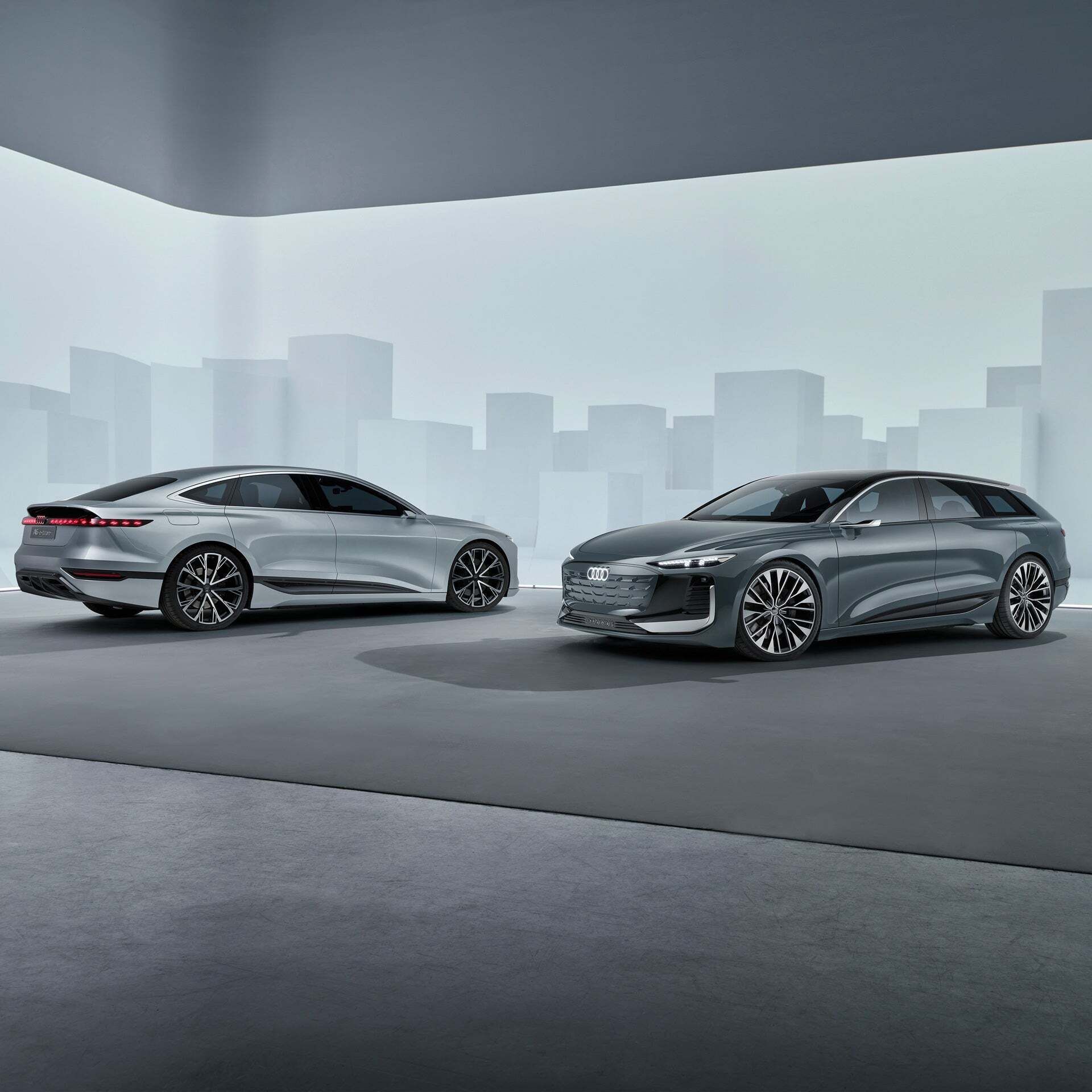 Two concept cars in one showroom