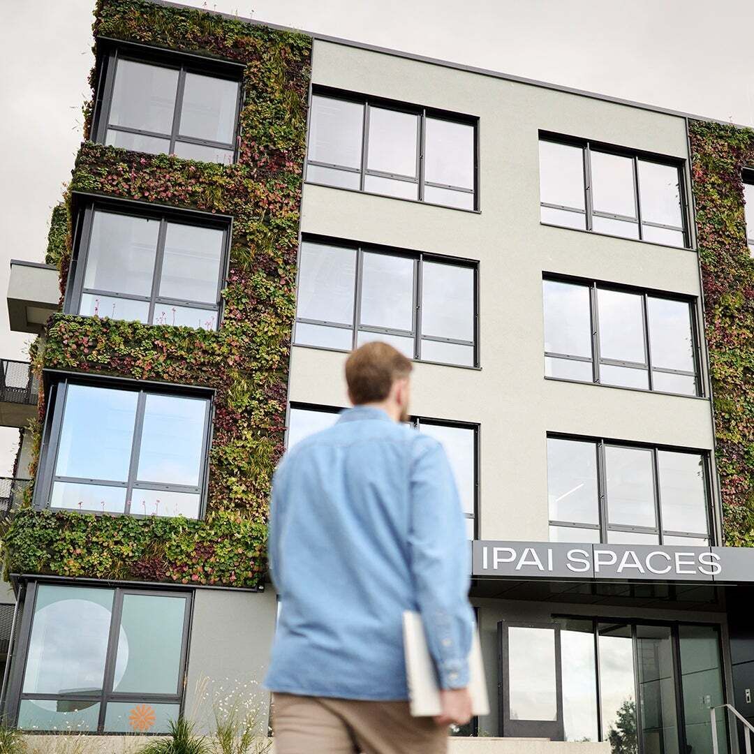 Andreas on his way to the Innovation Park Artificial Intelligence (IPAI) in Heilbronn
