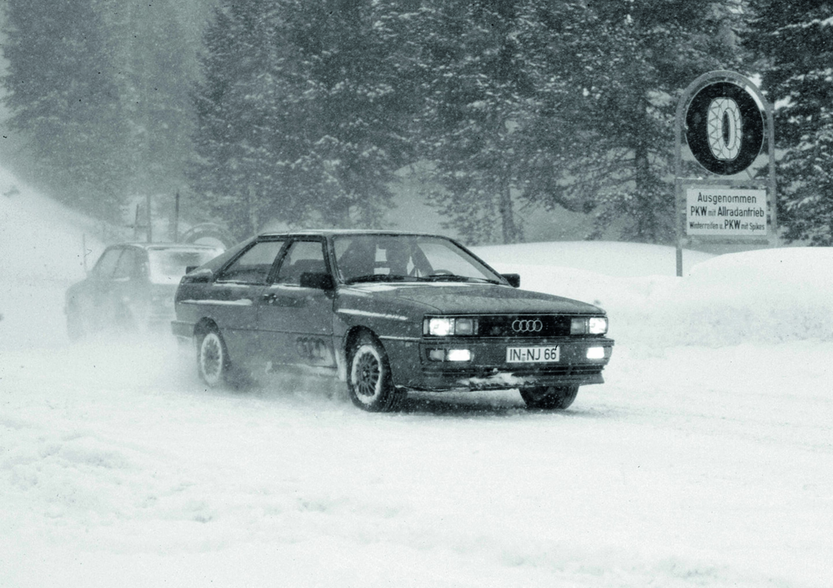 Anniversary magazine History - quattro – prototype test on the Turracher Höhe in 1979