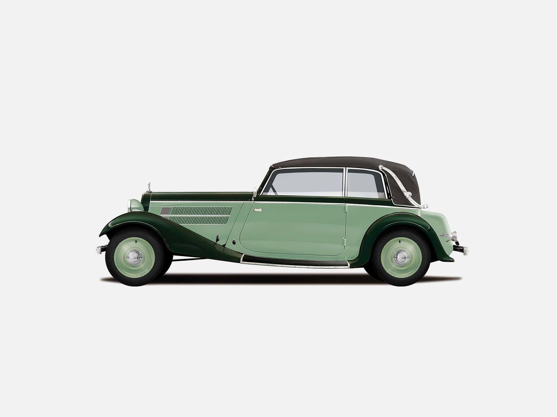 Illustration des Audi Front UW auf grauem Hintergrund