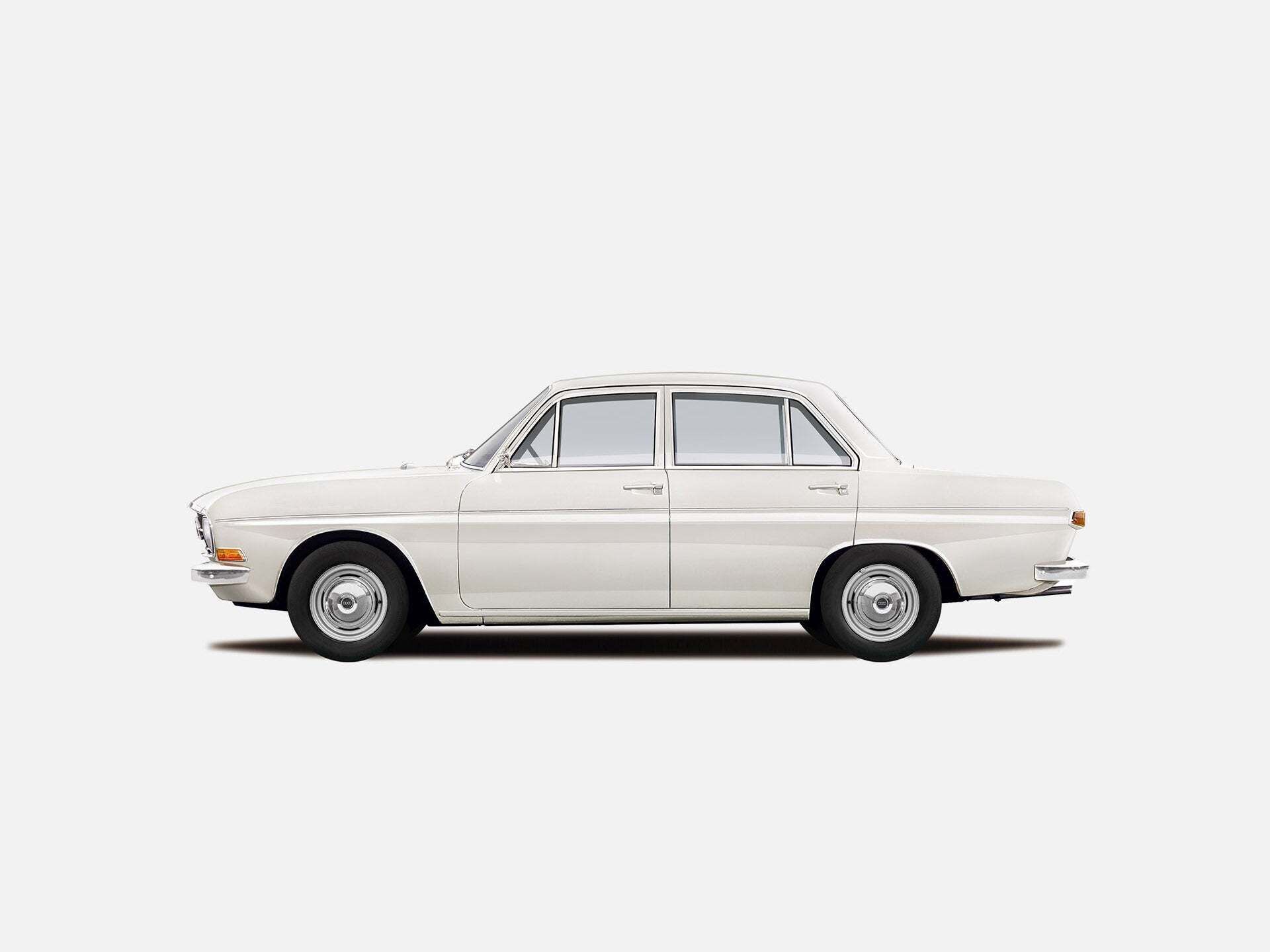 Illustration Auto Union Audi auf einem grauen Hintergrund