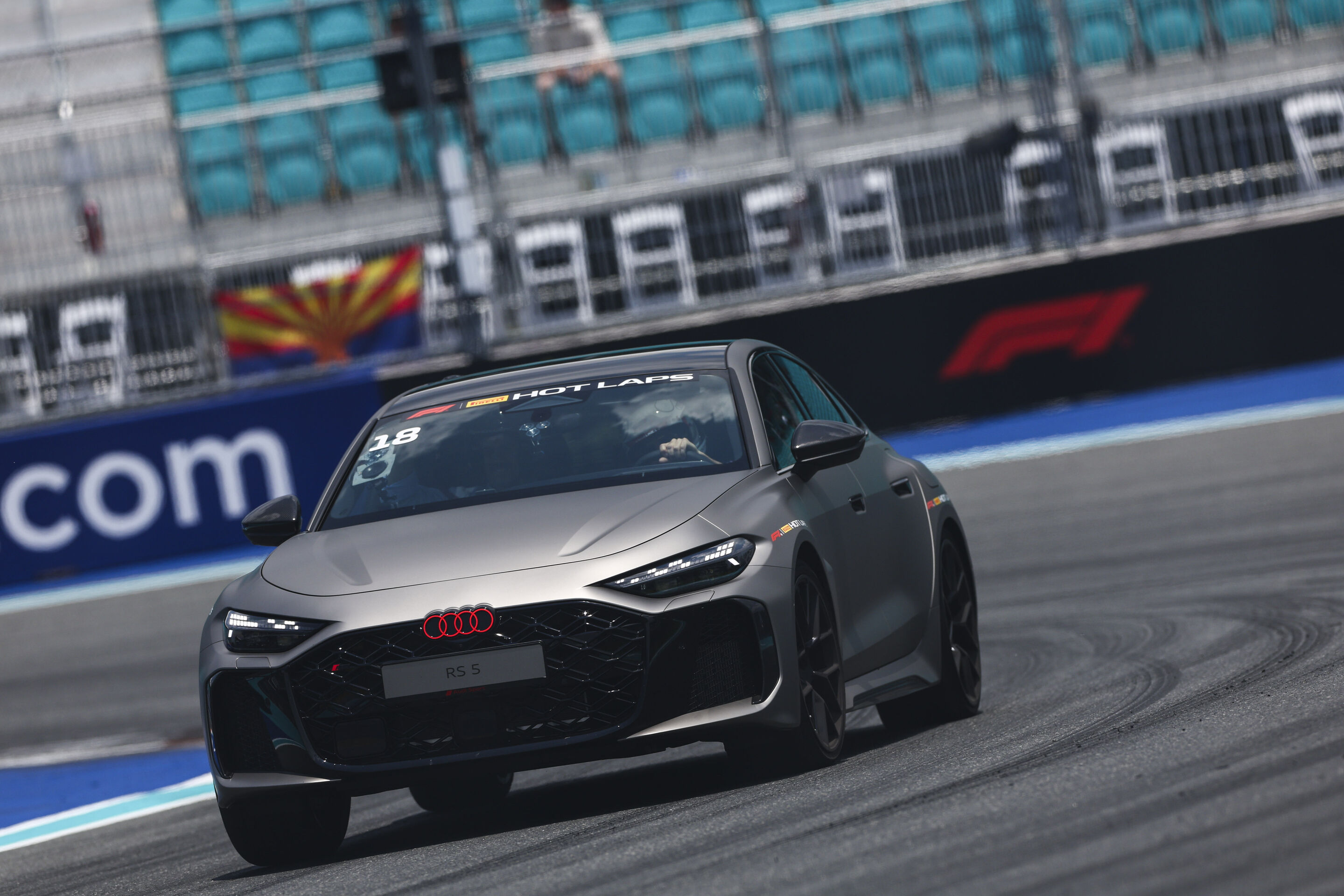 Audi RS 5: Debut as hot-lap car at Formula 1 - The Audi RS 5 made its debut at the Formula 1 Miami Grand Prix as a car for the F1® Pirelli Hot Laps