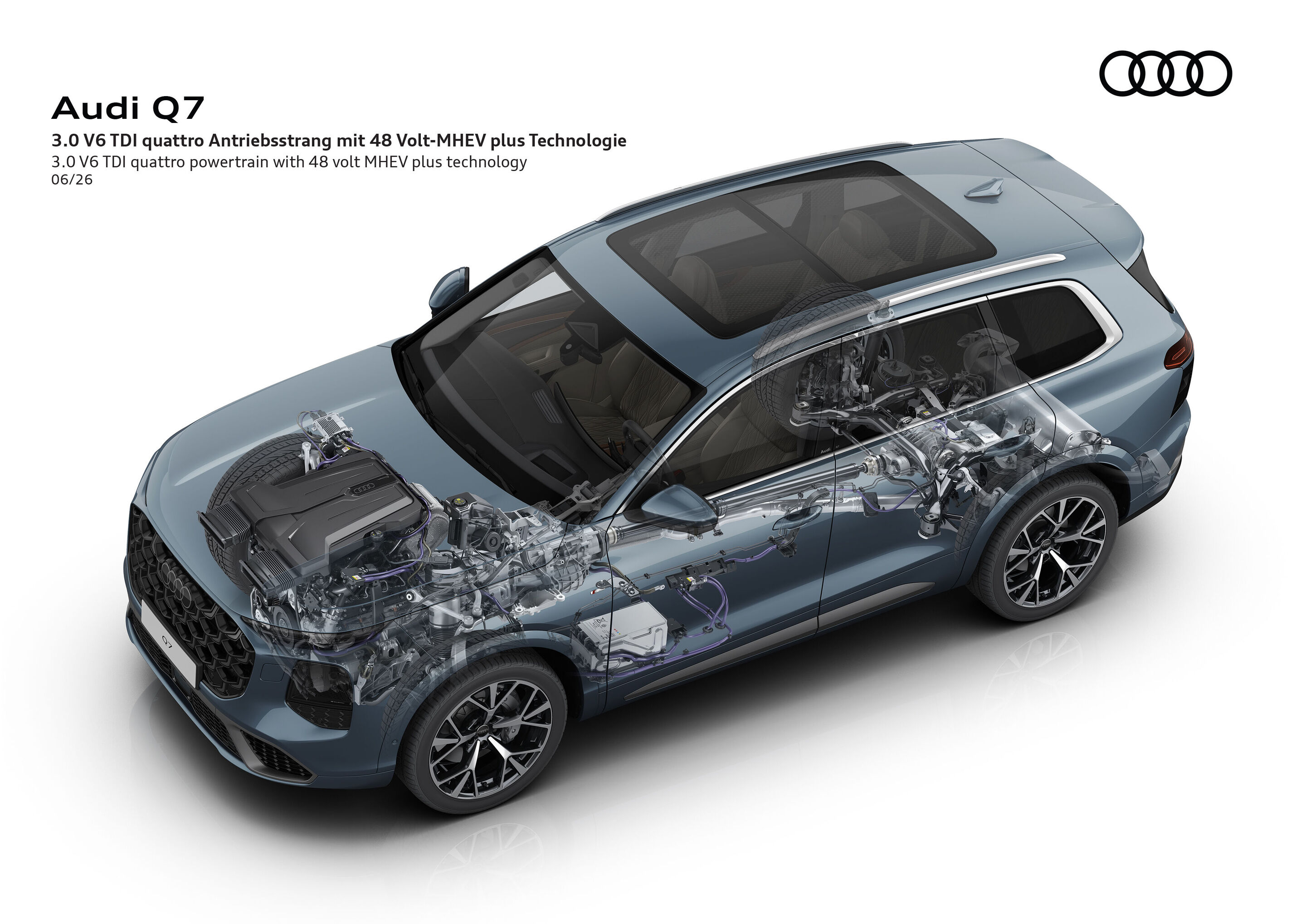 Illustration - Audi Q7 - Suspension with adaptive air suspension