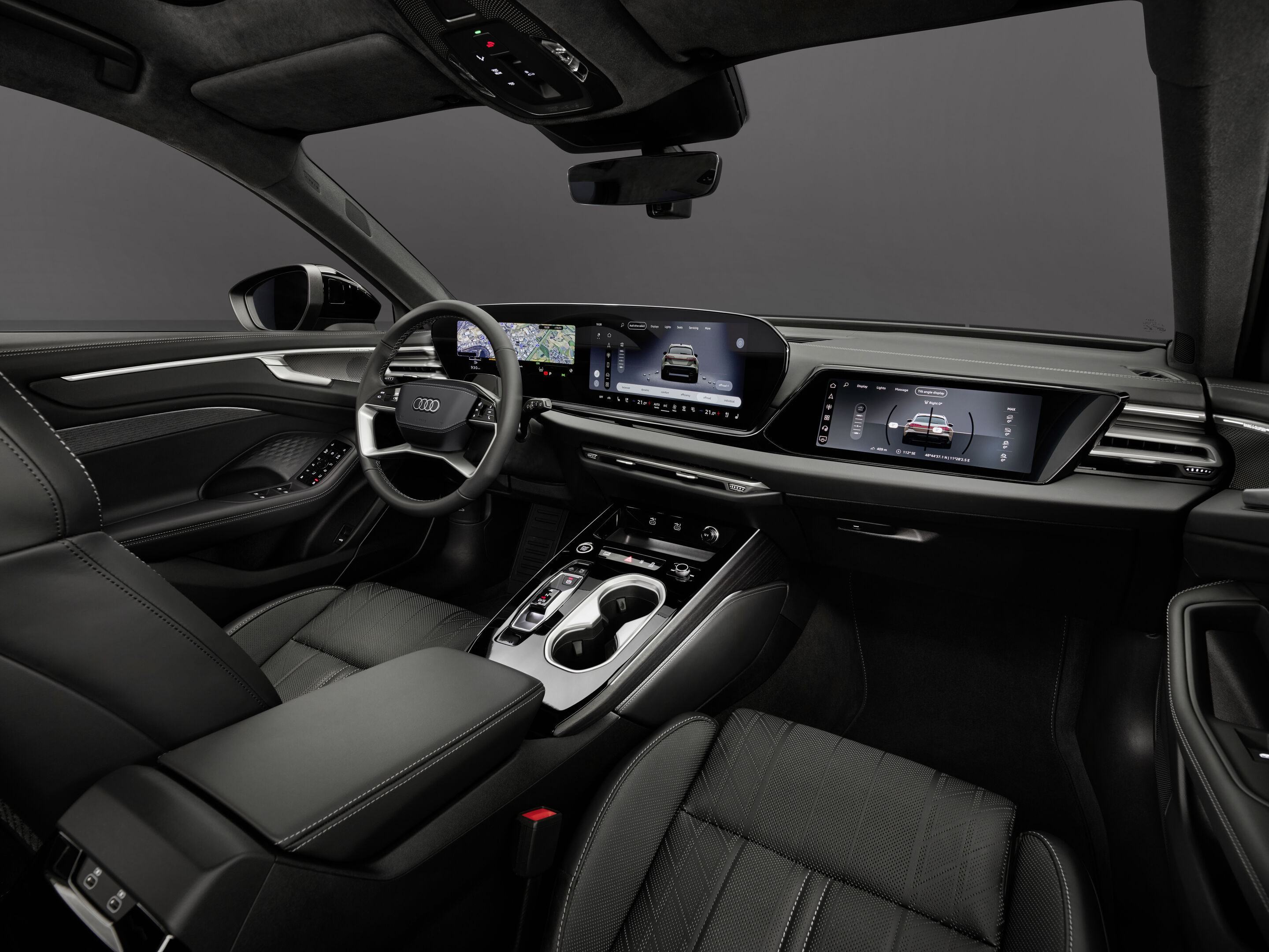 Audi A6 allroad quattro - Audi A6 allroad interior: The driver-focused cockpit with large displays combines premium materials and clearly structured operating.