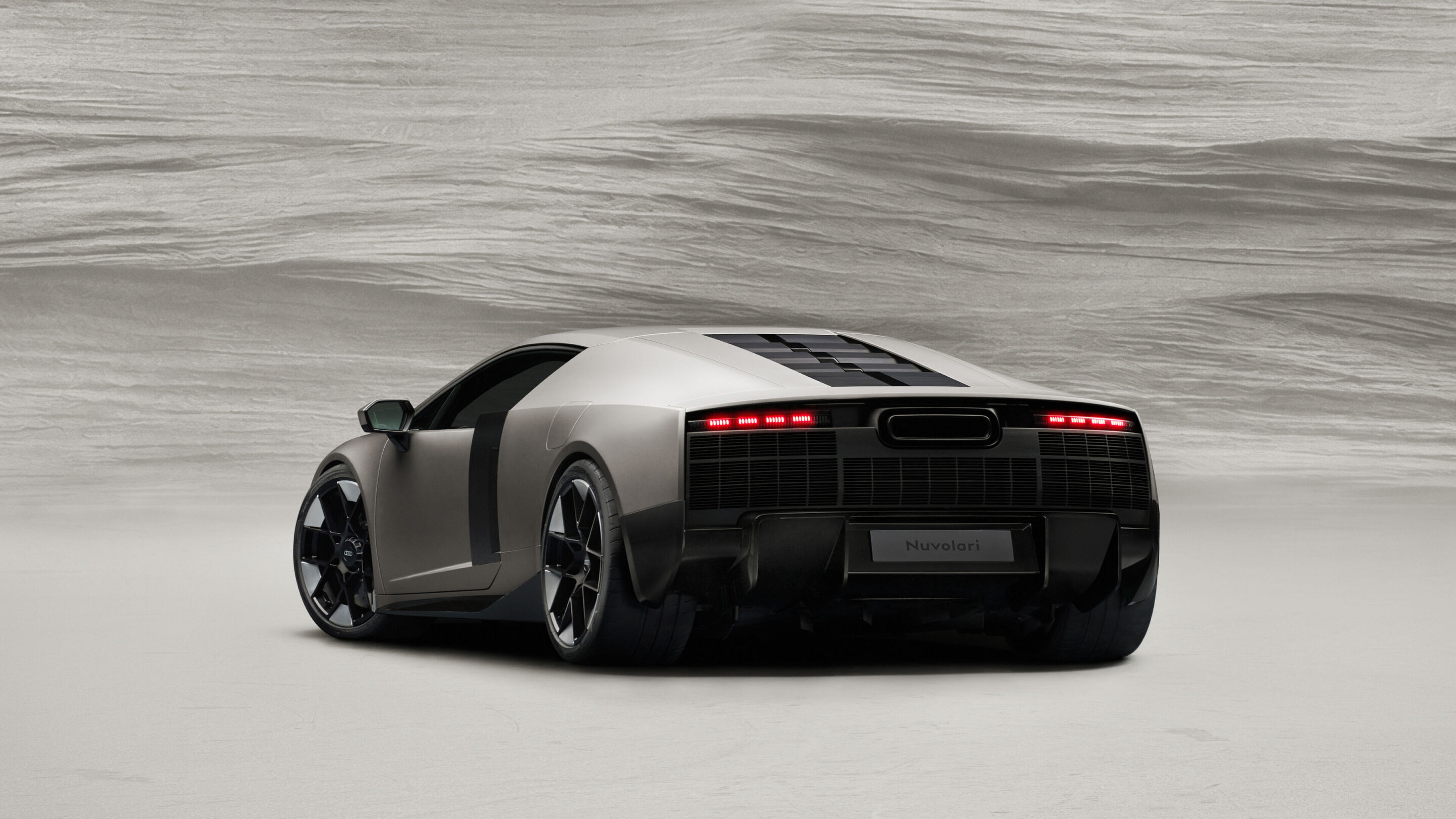 Audi Nuvolari - Titanium, static studio shot, exterior, rear three-quarter view