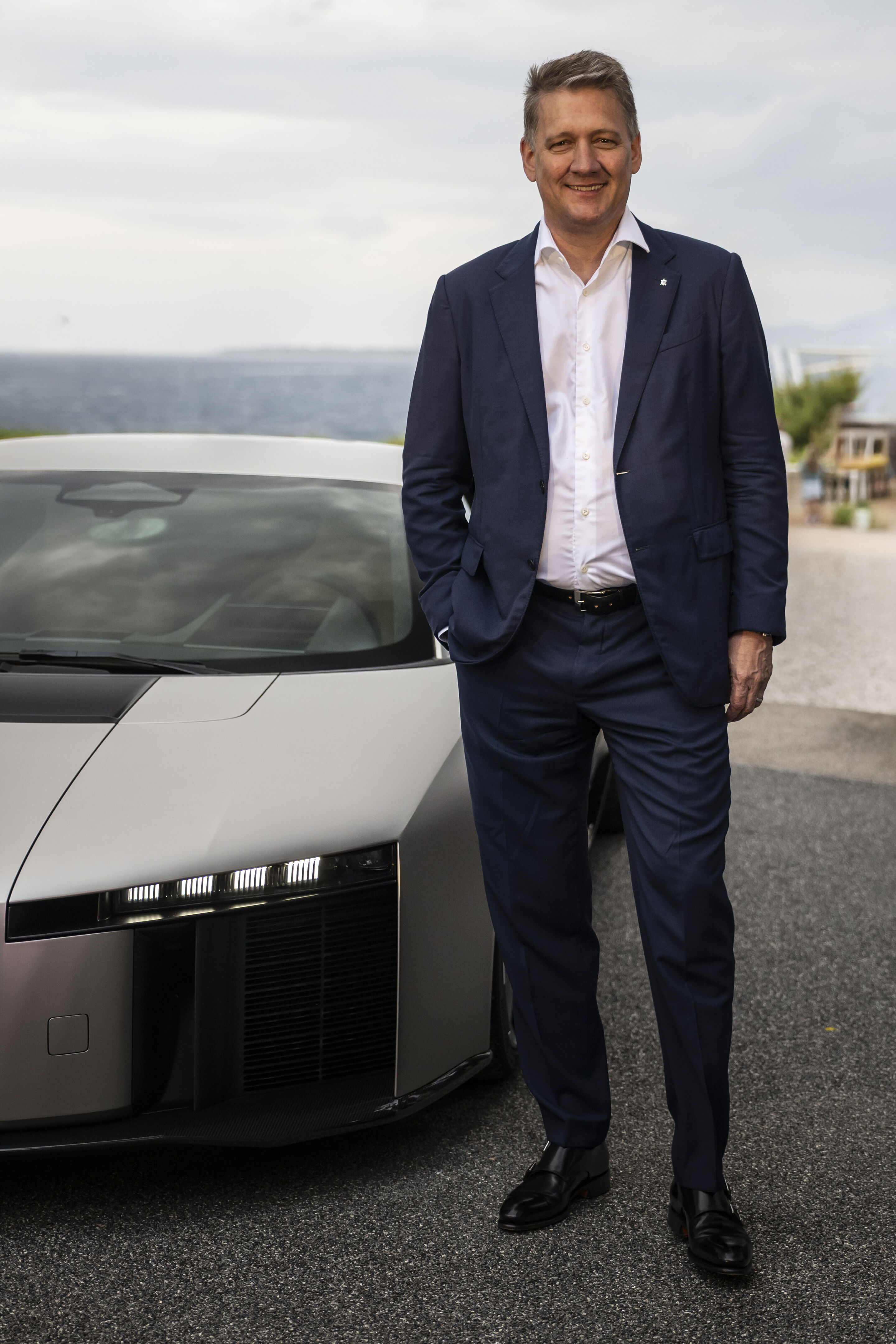 Audi presents its first supercar with a high-performance hybrid powertrain - With the Audi Nuvolari, the brand is unveiling its first supercar with a high-performance hybrid powertrain. CEO Gernot Döllner at the unveiling of the near-production prototype...