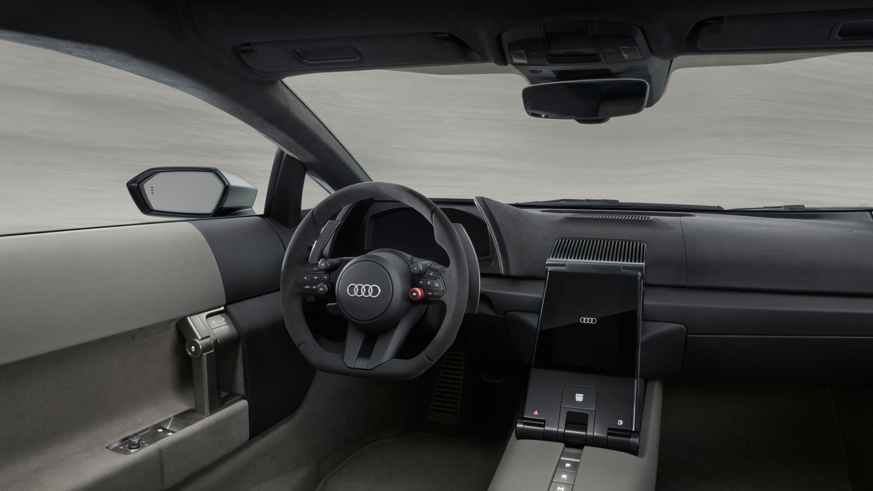 Audi Nuvolari - Studioaufnahme, Interieur, Lenkrad, Armaturenbrett
