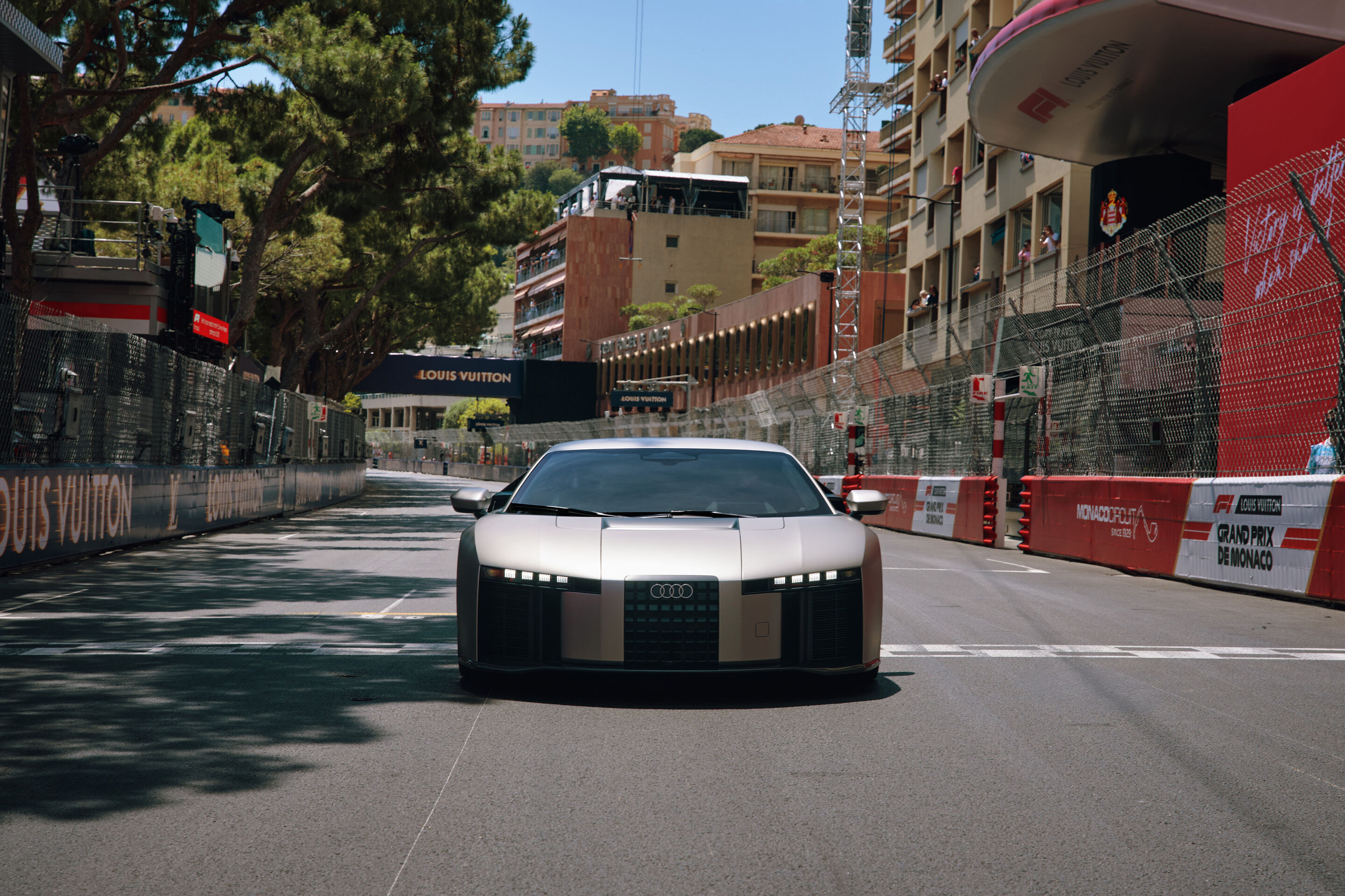 The Audi Nuvolari at the Monaco Grand Prix - The Audi Nuvolari takes to the track for two laps ahead of the Monaco Grand Prix. FORMULA 1® images © Formula One World Championship Limited 2026