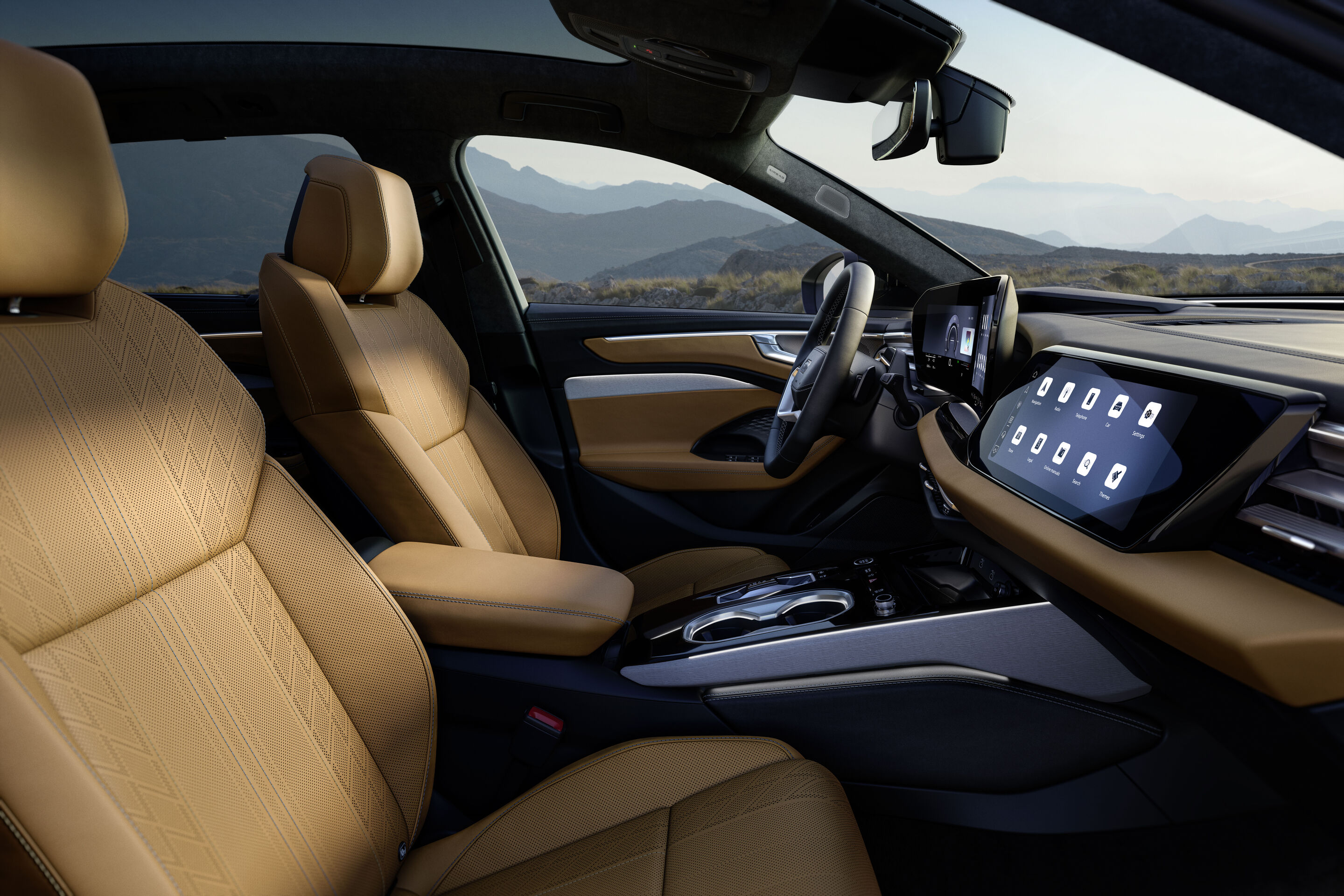 Audi A6 allroad e-hybrid quattro - Innenraum des Audi A6 allroad e-hybrid mit hochwertigen Materialien und digitalen Displays.