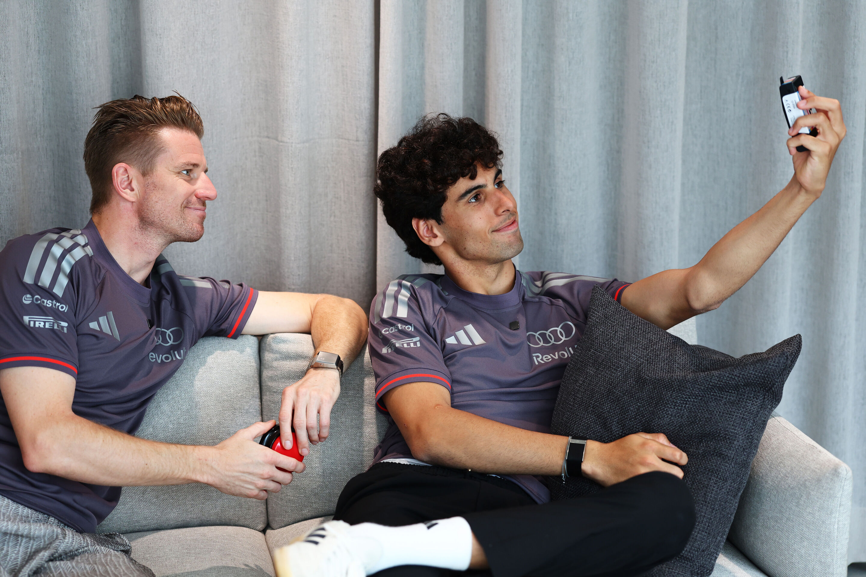 Audi Revolut F1 Team: Barcelona Grand Prix - Nico Hulkenberg, Gabriel Bortoleto