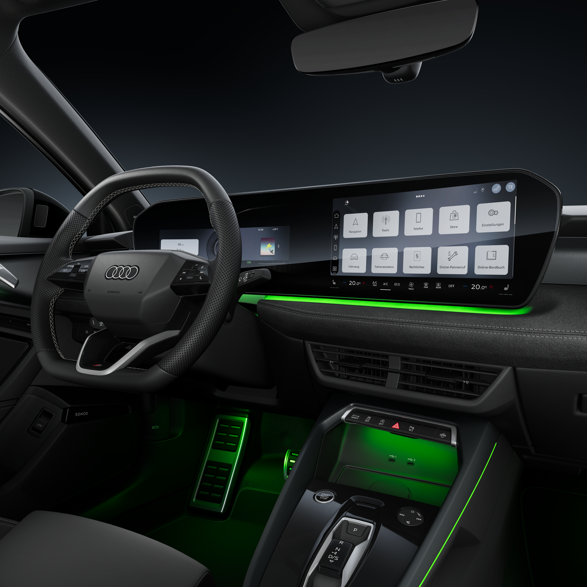 Audi A3 allstreet - Studioaufnahme, Interieur, Cockpit und Lenkrad