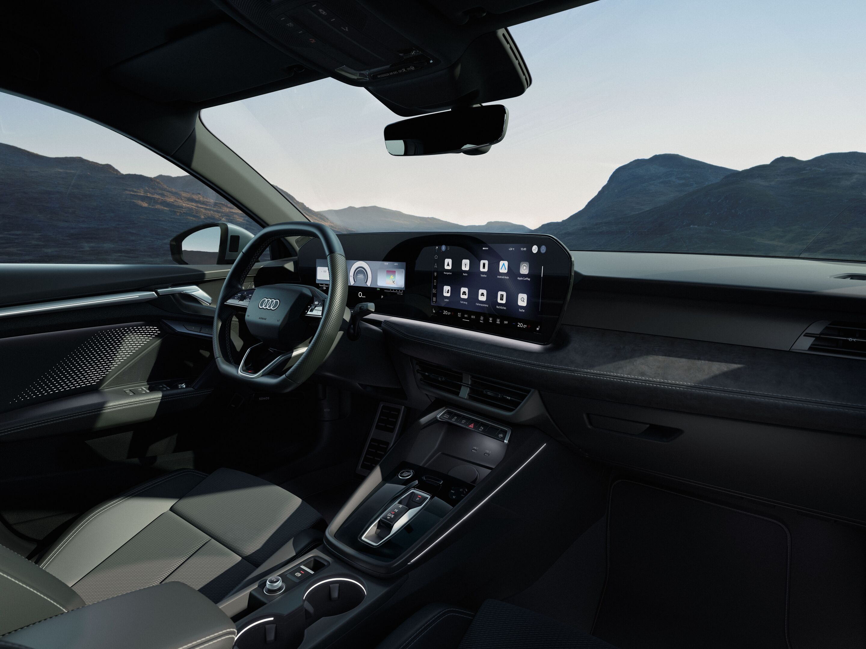 Audi A3 allstreet e-hybrid - Studio photo, interior, cockpit and steering wheel

The content displayed in the final product may differ from the vehicle shown.