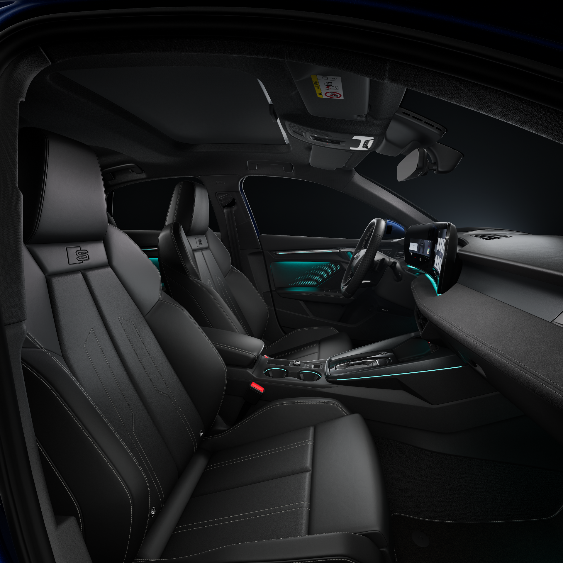Audi A3 Limousine - Studioaufnahme, Interieur, Vordersitze