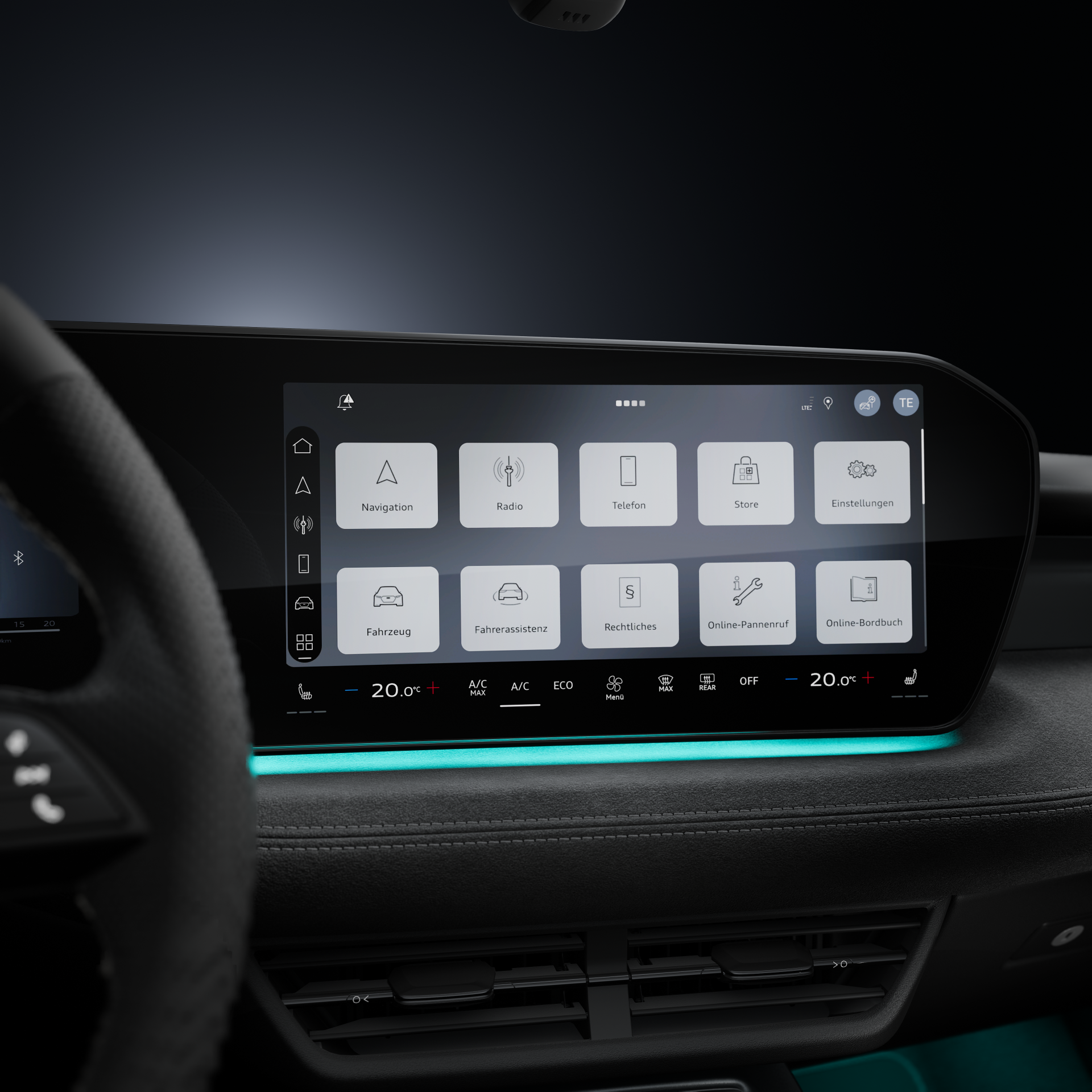 Audi A3 Limousine - Studioaufnahme, Interieur, Infotainment