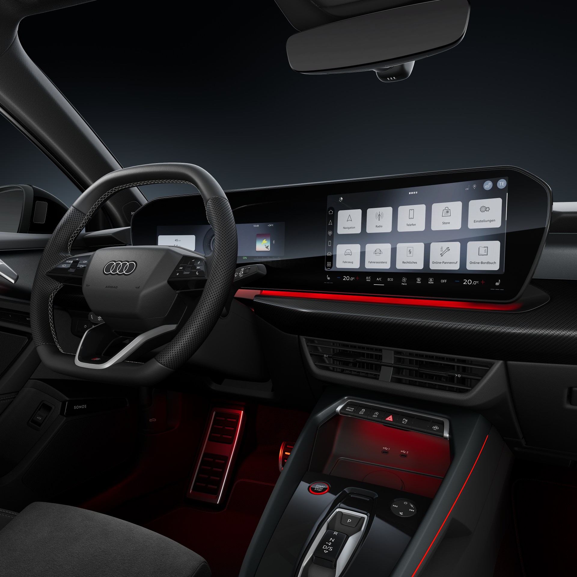 Audi S3 Limousine - Studioaufnahme, Interieur, Audi virtual cockpit