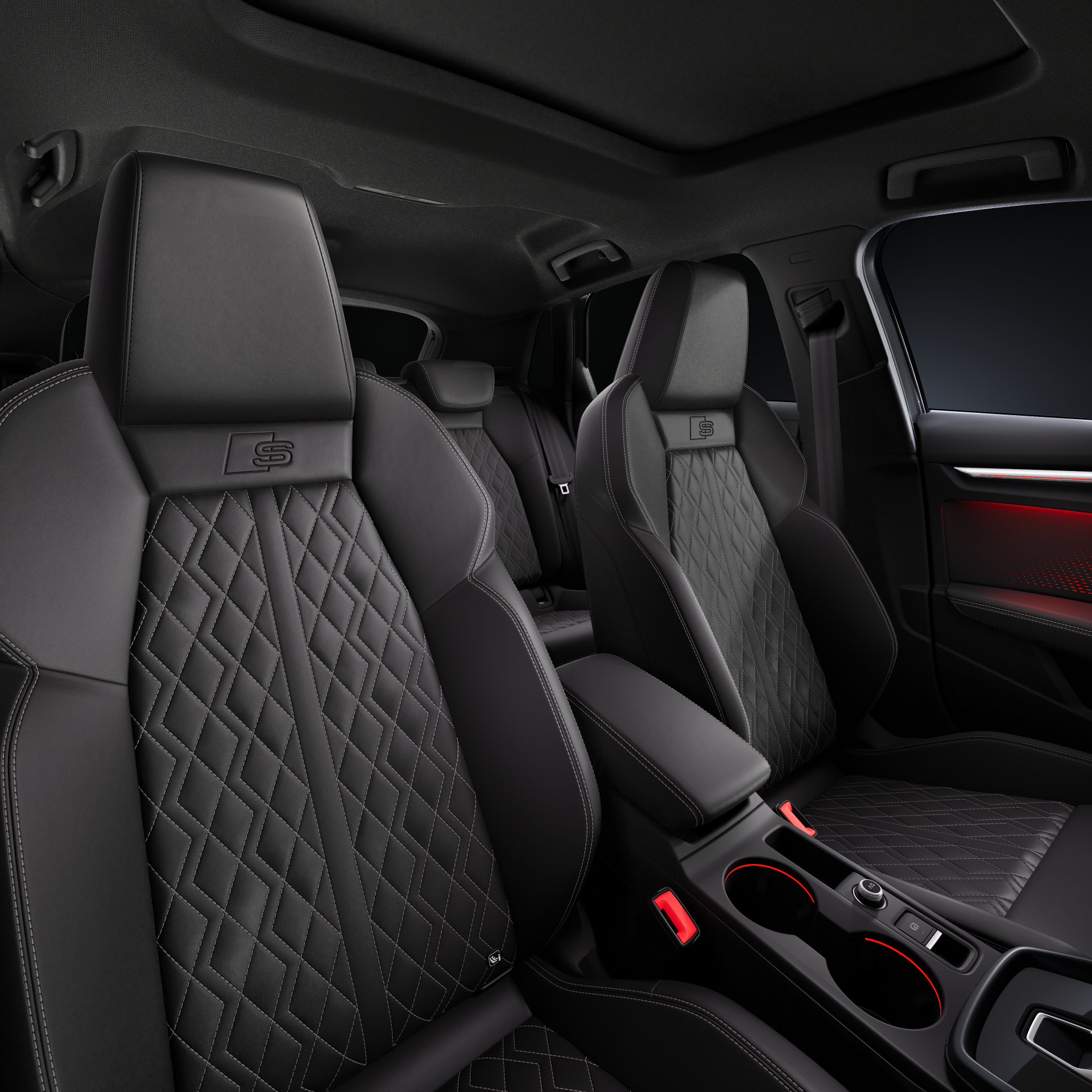 Audi S3 Sportback - Studioaufnahme, Interieur, Vordersitze