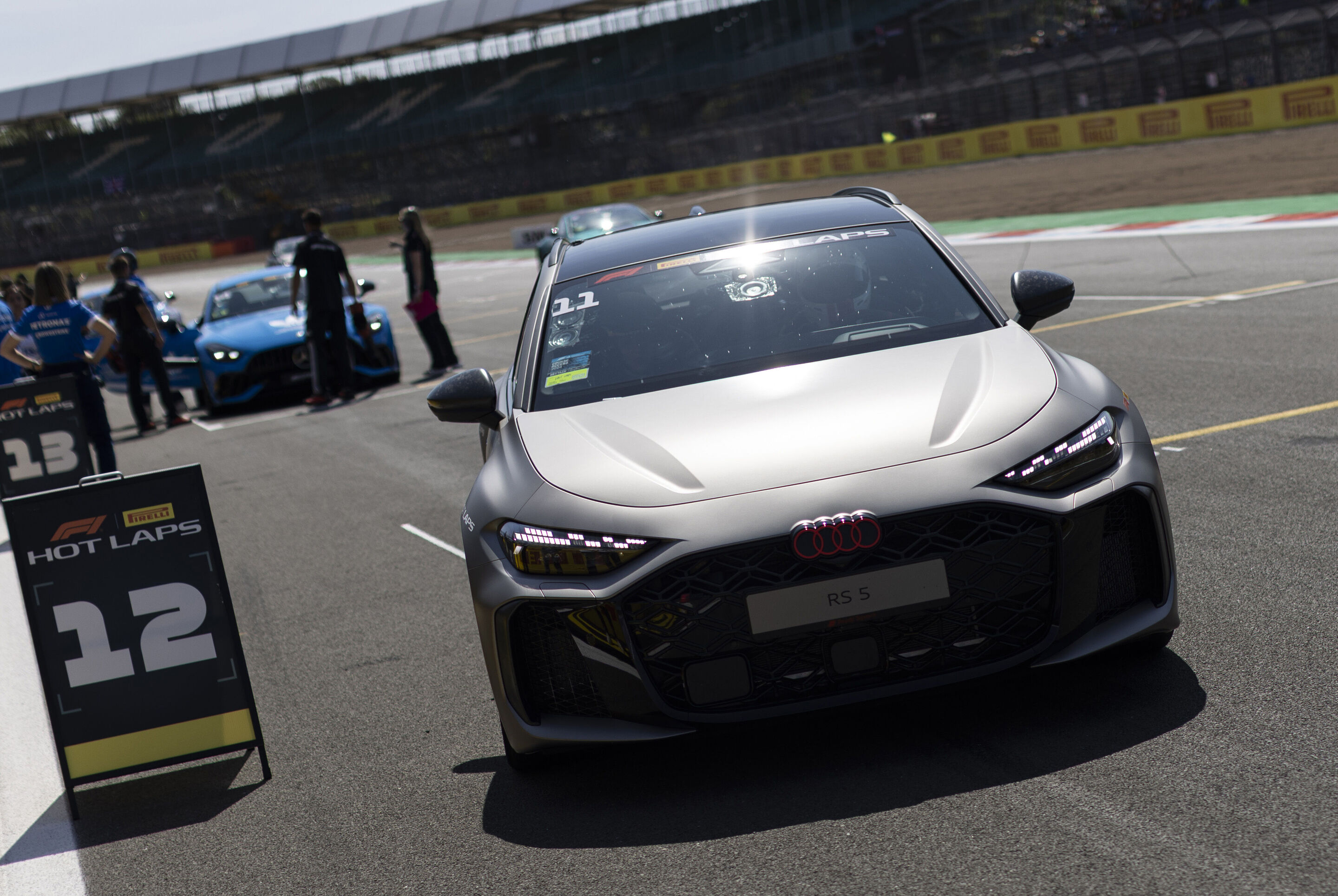 Audi Revolut F1 Team: British Grand Prix - The Audi RS 5 Avant makes its debut at the Formula 1 Grand Prix in Silverstone as a car for the F1® Pirelli Hot Laps