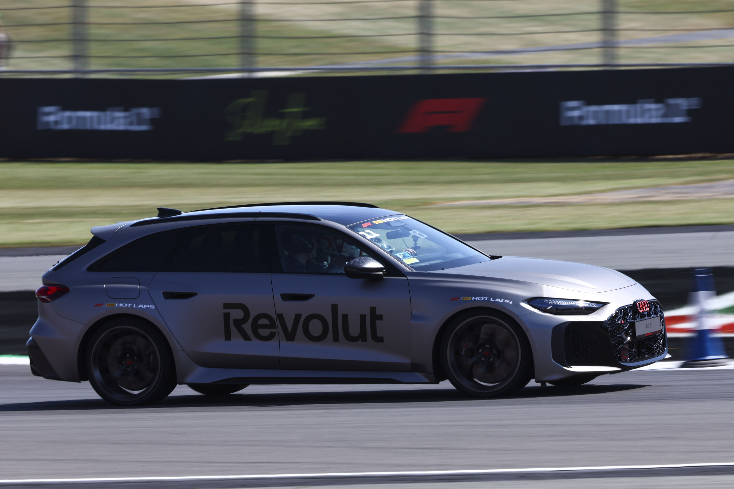 Audi Revolut F1 Team: British Grand Prix - The Audi RS 5 Avant makes its debut at the Formula 1 Grand Prix in Silverstone as a car for the F1® Pirelli Hot Laps