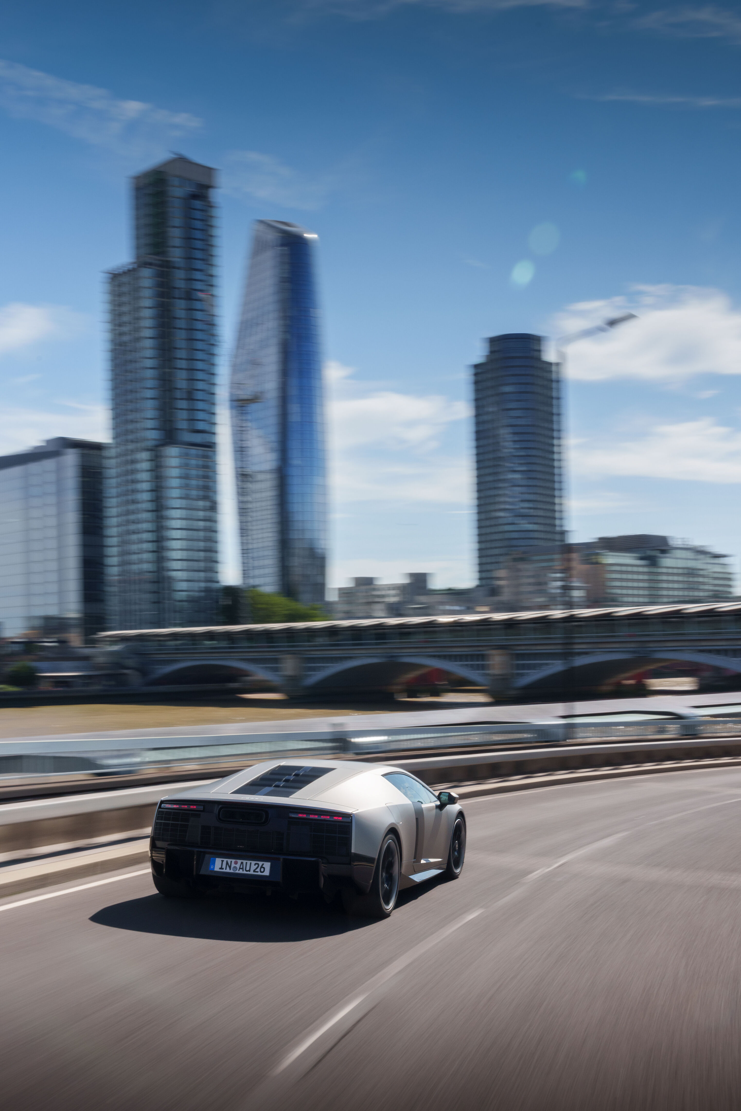 Audi Nuvolari in London - The Nuvolari is the fastest and most powerful production vehicle in the brand’s history — and the first to follow Audi’s new design philosophy. In early July, the supercar caused a stir when it made its UK debut in London.