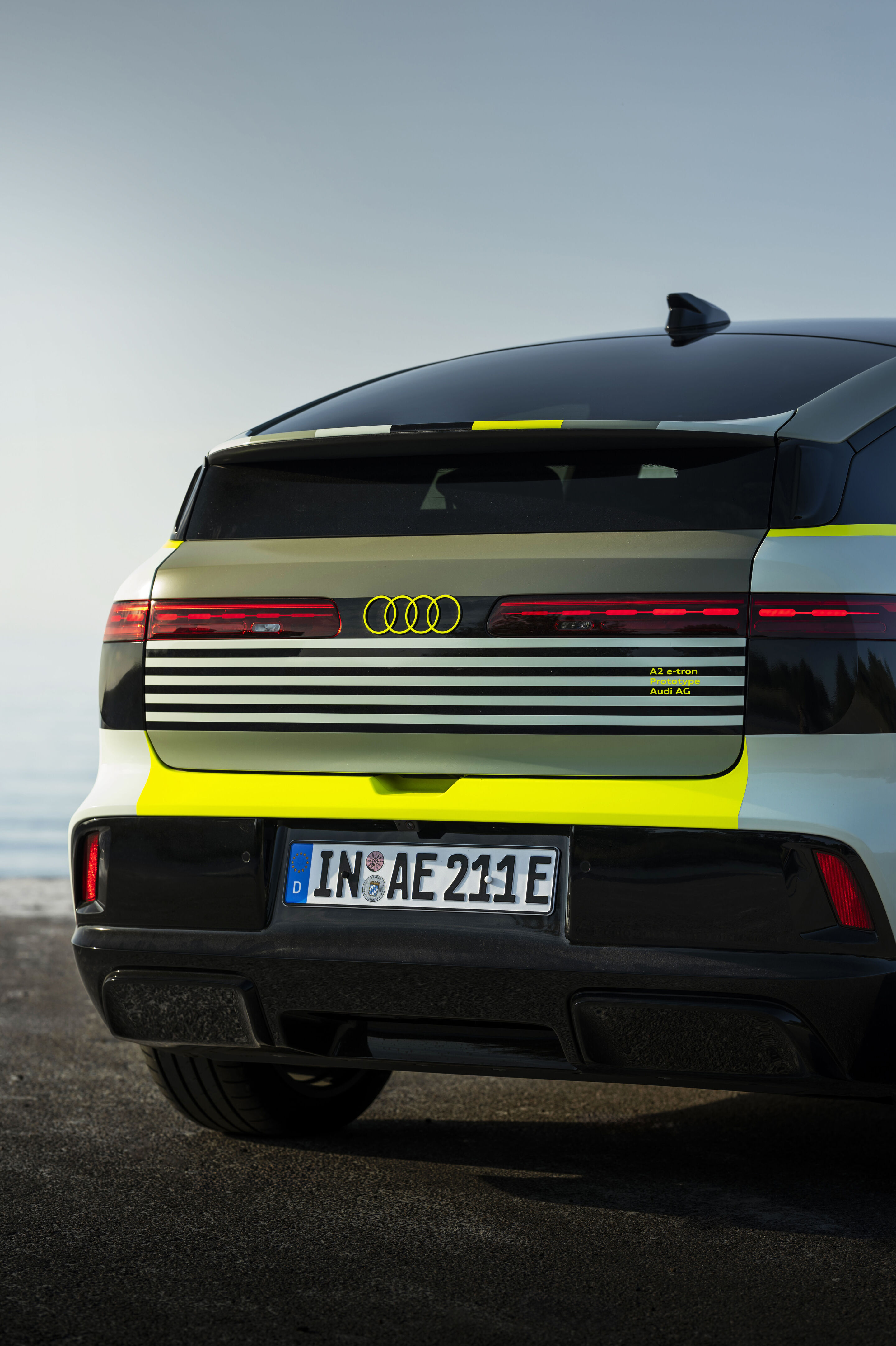 Audi A2 e-tron with design livery - Outdoor static shot, exterior, rear-view